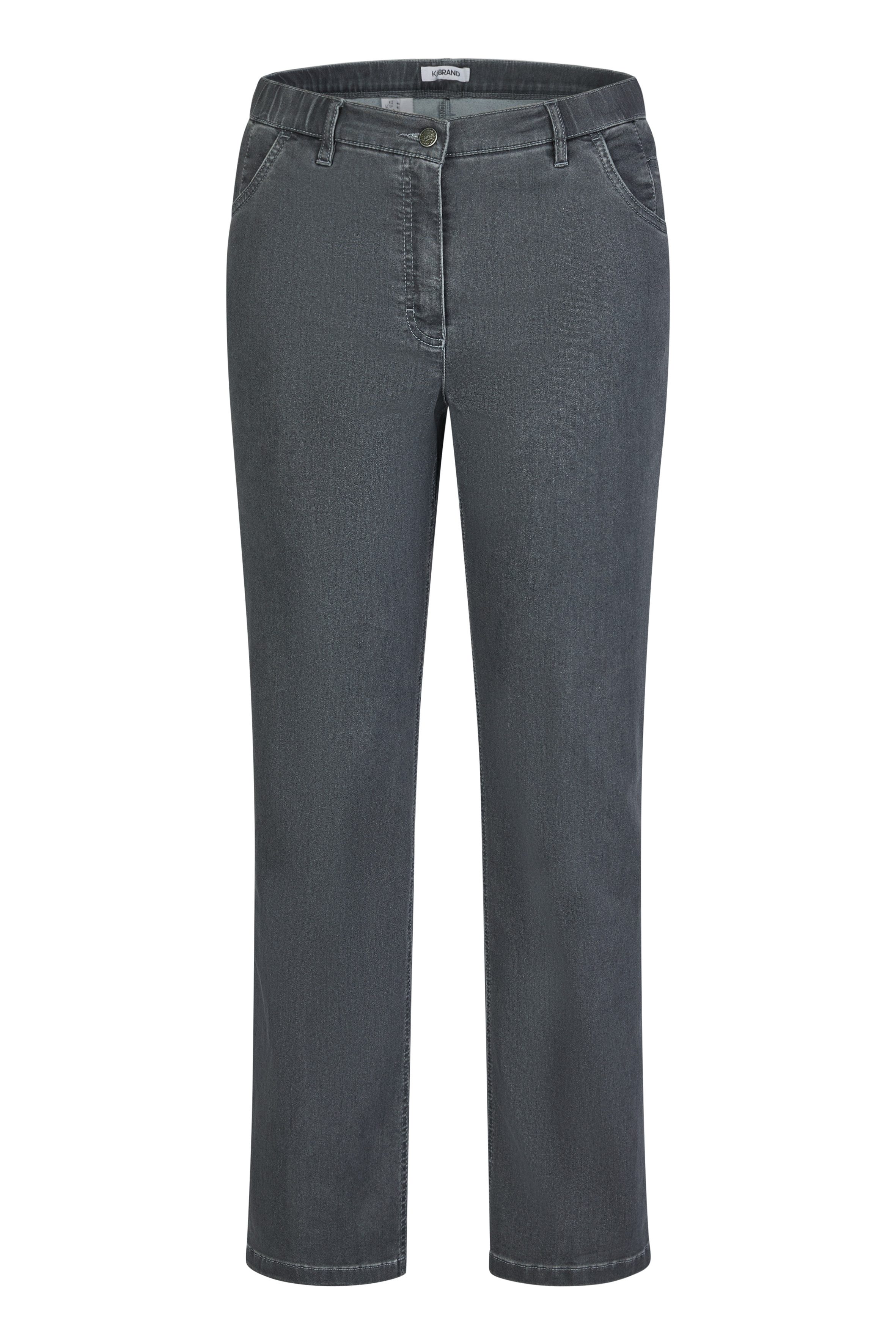KjBRAND Straight-Jeans Jeans Betty straight leg Sehr bequem durch Baumwoll- Super- Stretch, Satin Optik