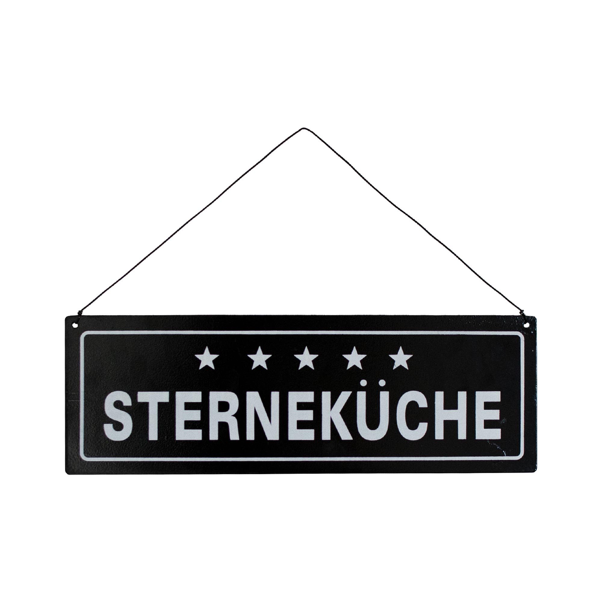 UNUS GARDEN Wanddekoobjekt Metallschild Sterneküche #1 dekoratives Wandschi günstig online kaufen