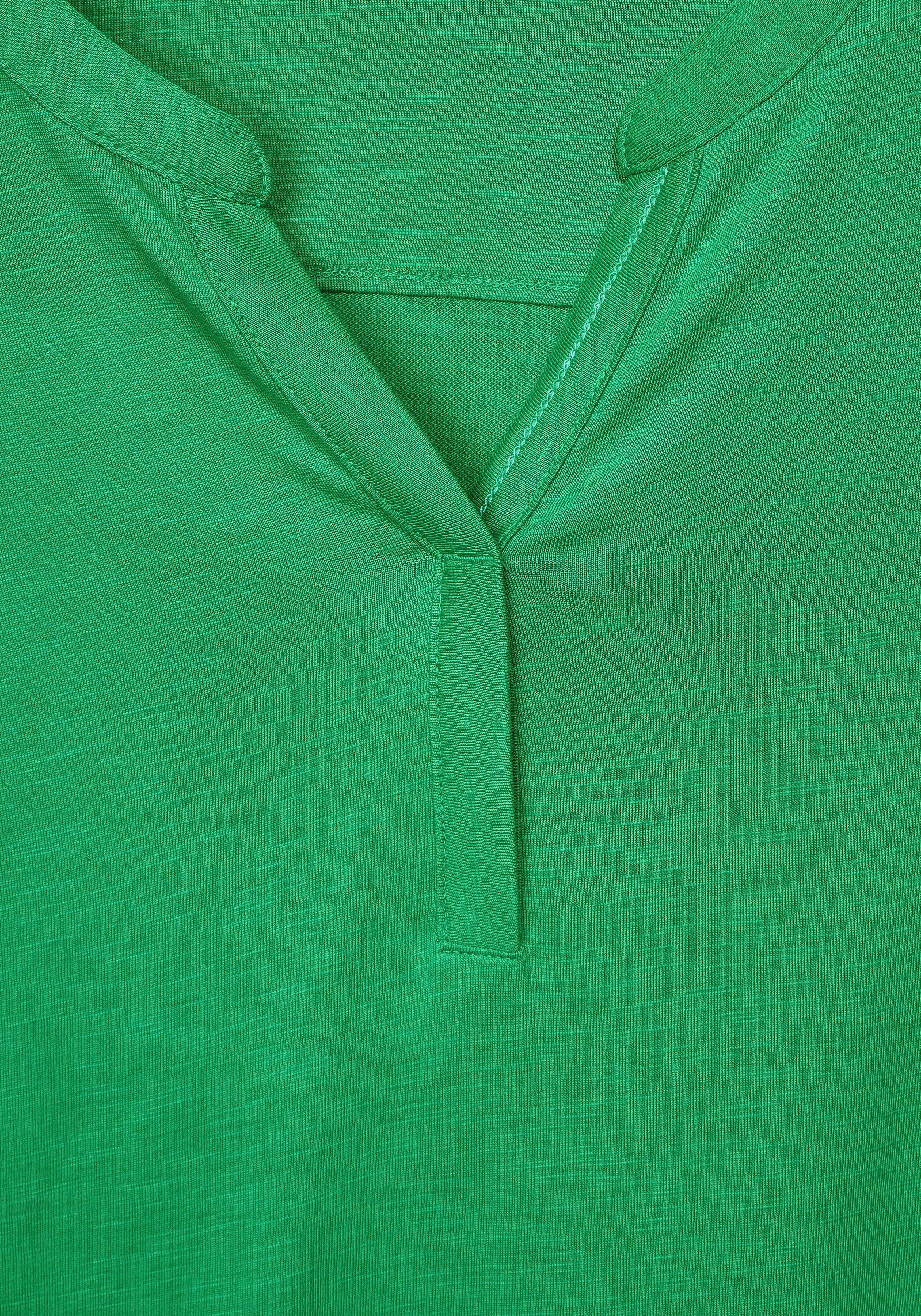 Cecil Shirttop fresh in Optik Melange green