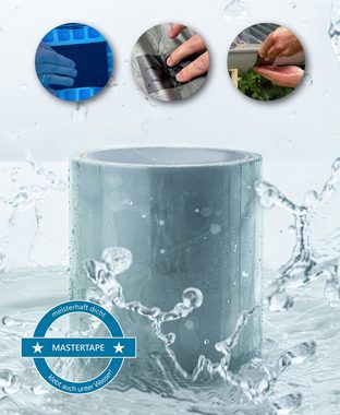 FALINGO Klebeband Unterwasser Klebeband, Abdichtband, Reparaturband 100 % wasserdicht & wasserverdrängend