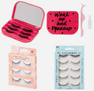 Spectrum Bandwimpern Künstliche Wimpern inklusive Kleber Eyelashes, 3 tlg.