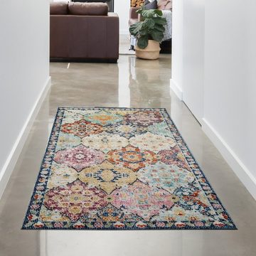 Teppich Teppich Outdoor Orientteppich Wohnzimmerteppich Ornamente bunt, Carpetia, rechteckig, Höhe: 4 mm