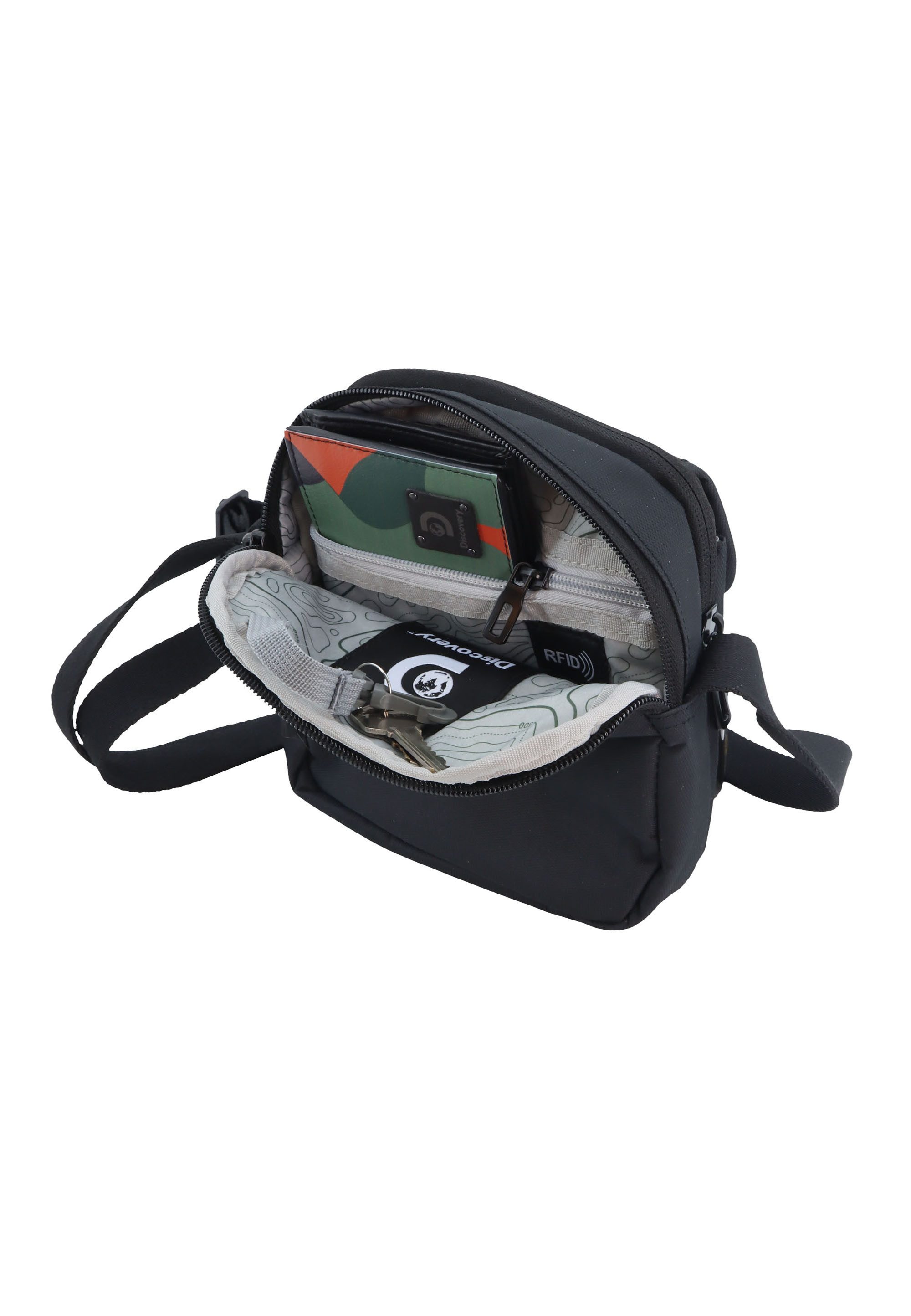 Discovery Schultertasche Downtown, aus Polyester-Material