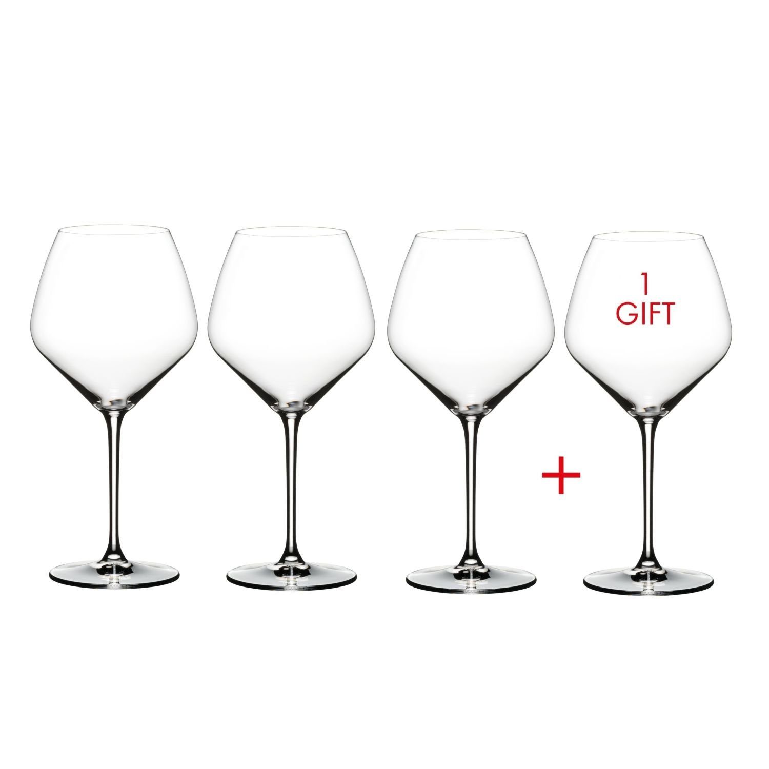 RIEDEL THE WINE GLASS COMPANY Weinglas Extreme Pinot Noir Kauf 4 Zahl 3, Kristallglas