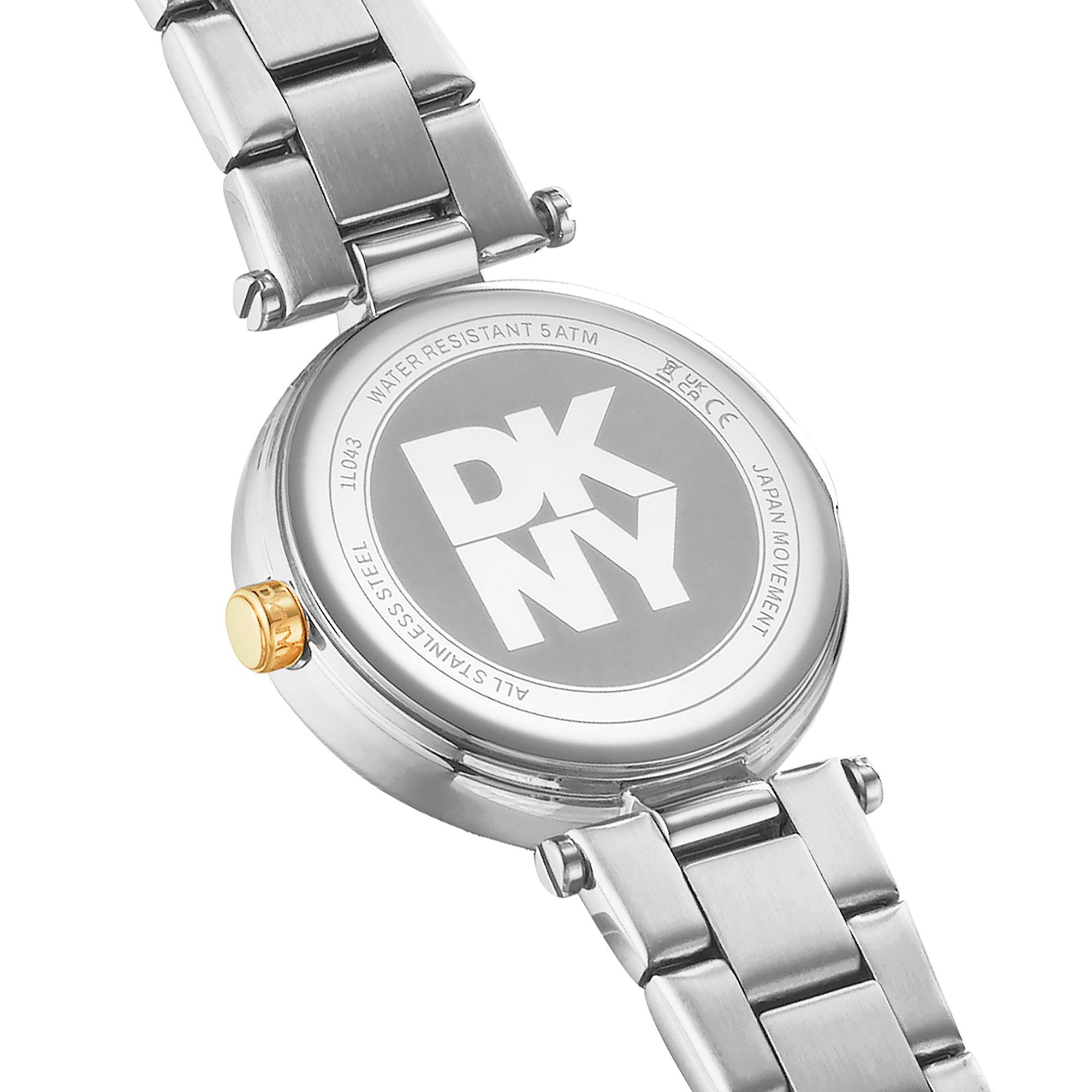 DKNY Quarzuhr Essential Mini DK1L043M0075, Armbanduhr, Damenuhr, Edelstahlarmband, analog