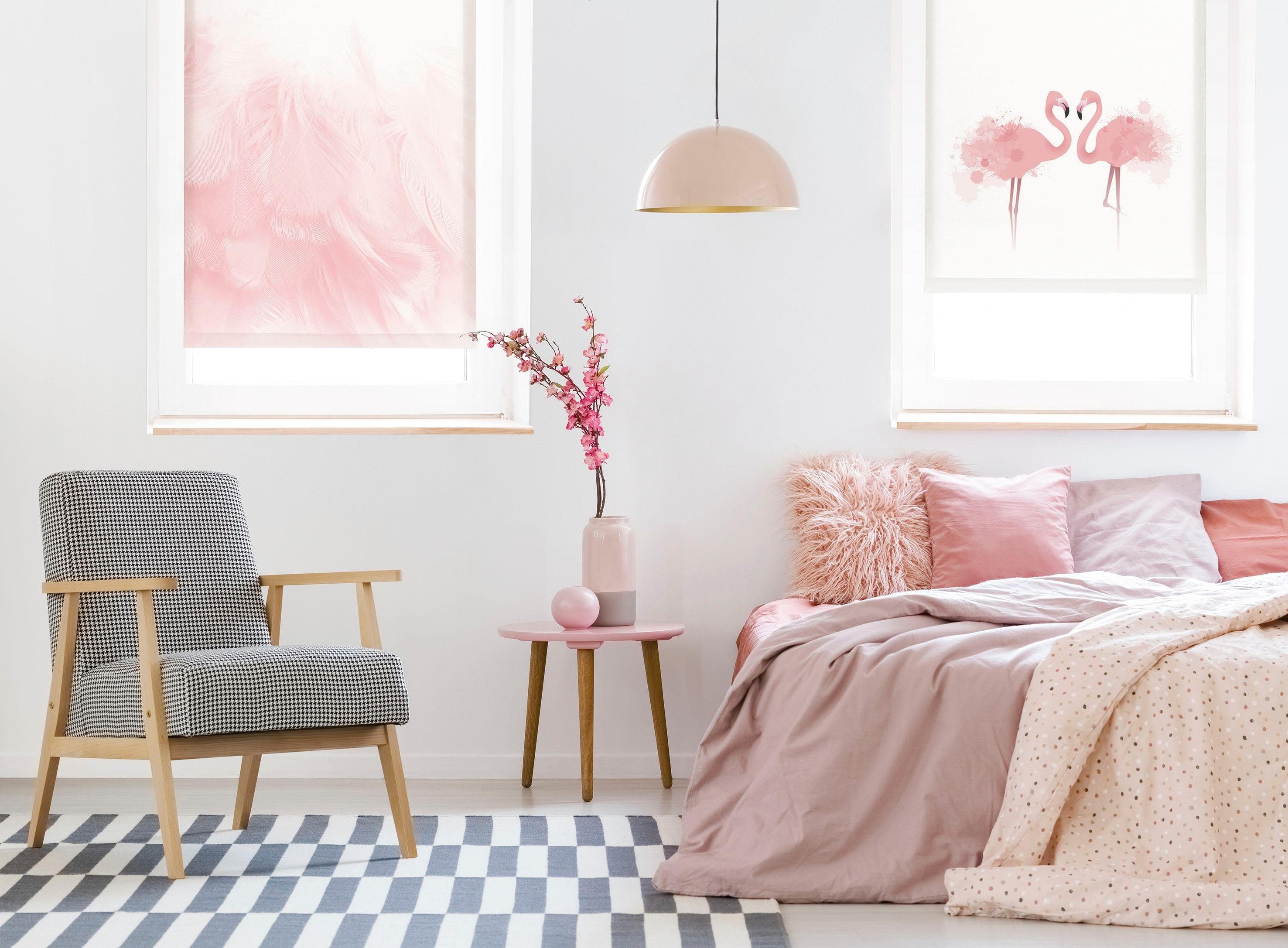 Seitenzugrollo Easyfix Rollo Digiprint, GARDINIA, blickdicht, ohne Bohren, freihängend, Klemmfix, mit Weidenkätzchen Motiv