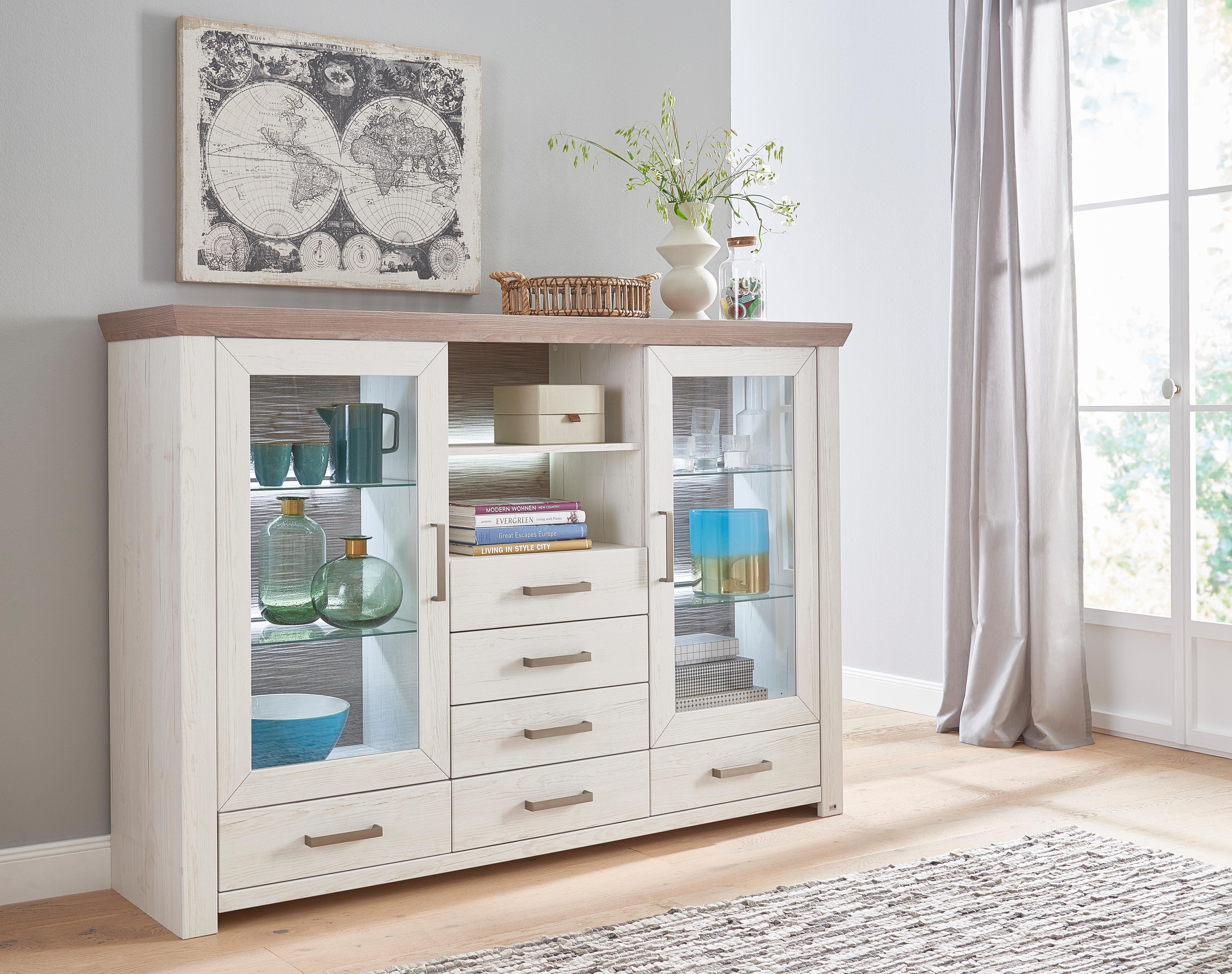 set one by Musterring Highboard york, Typ 56, Breite 184 cm