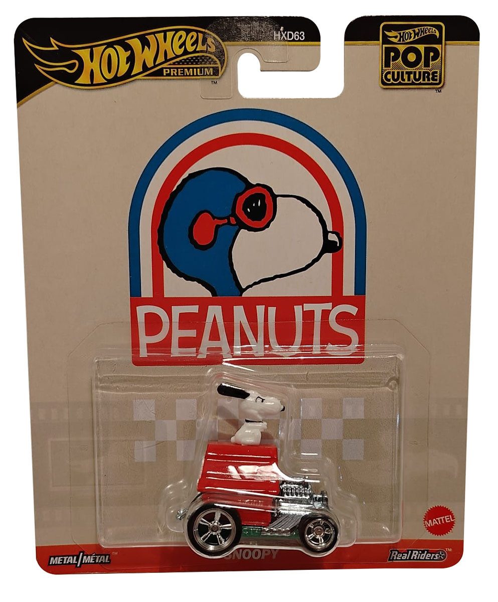 Hot Wheels Spielzeug-Auto Hot Wheels Premium Pop Culture - Snoopy - Peanuts, Cartoon, Filmfigur