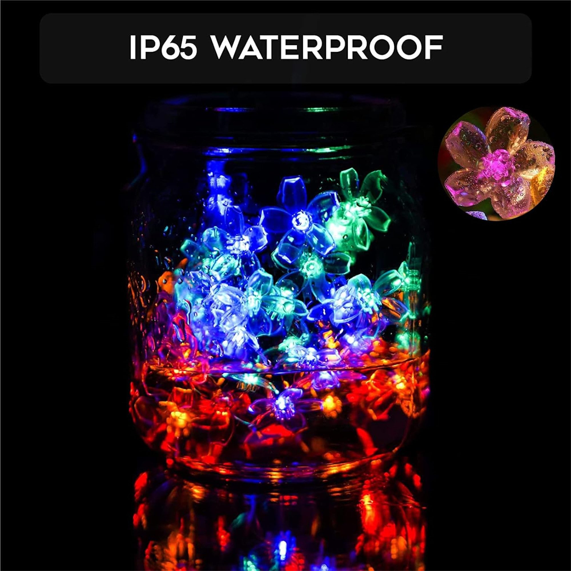 autolock LED Solarleuchte Lichterketten Außen Garten 7M 50 LED Lichterkette günstig online kaufen