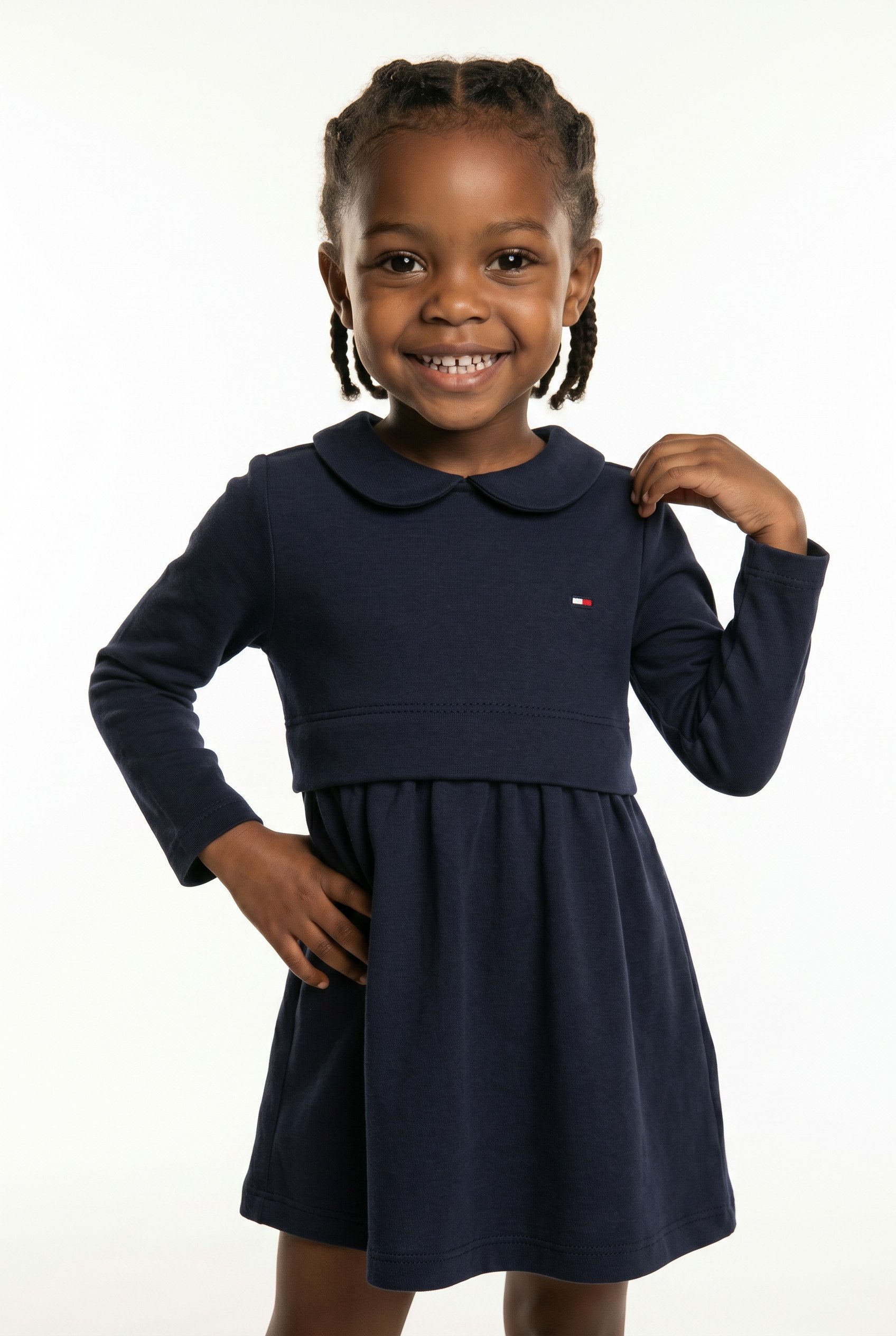 Tommy Hilfiger Jerseykleid ESSENTIAL DRESS LS mit Logostickerei