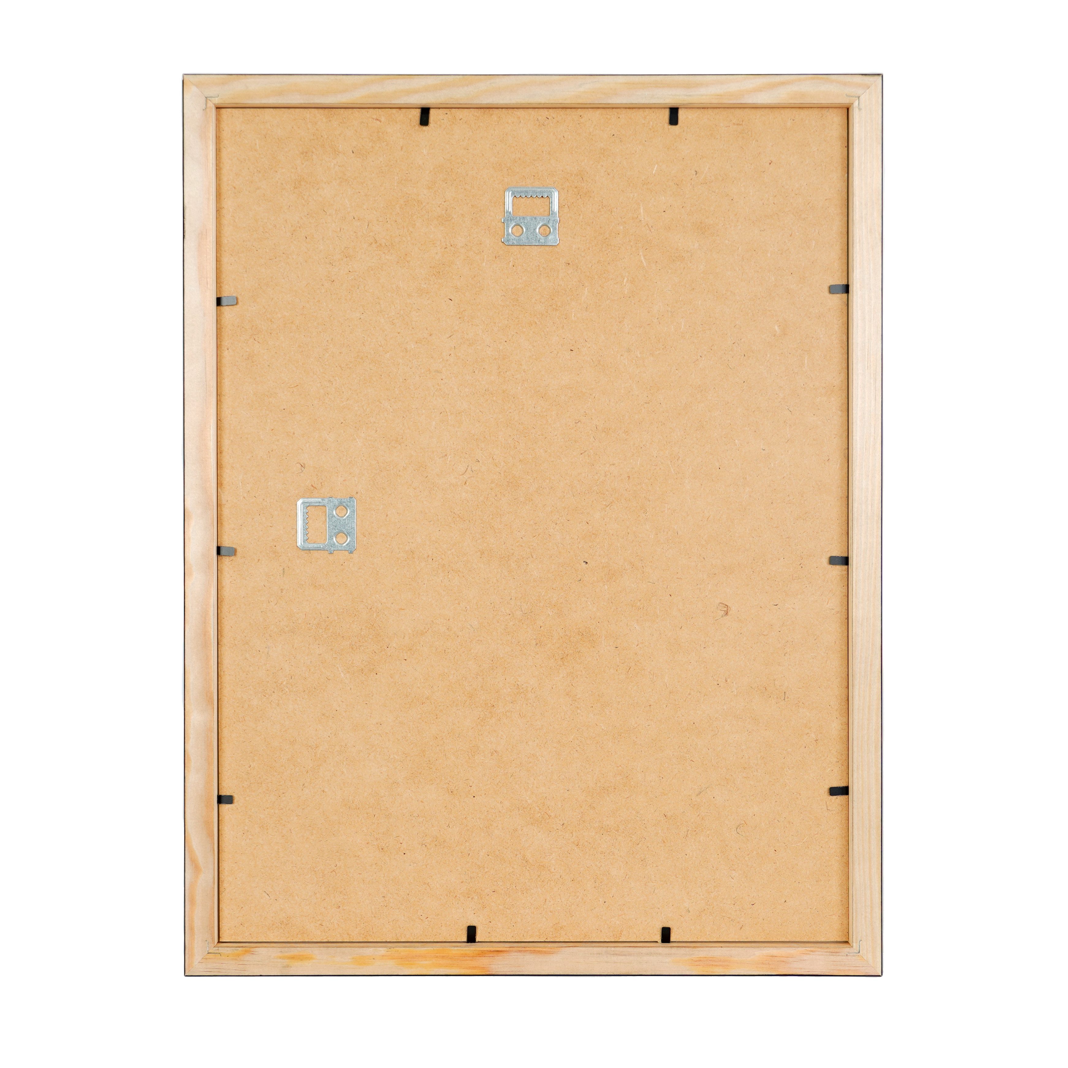 OTTO home Bilderrahmen Fotorahmen Galerierahmen schwarz, massive Kiefer, FSC zertifiziert, für 1 Bilder (1 St), in den Größen 40x50 und 50x70cm, Inkl. rückseitiger Aufhängung (Hoch -und Querformat möglich)