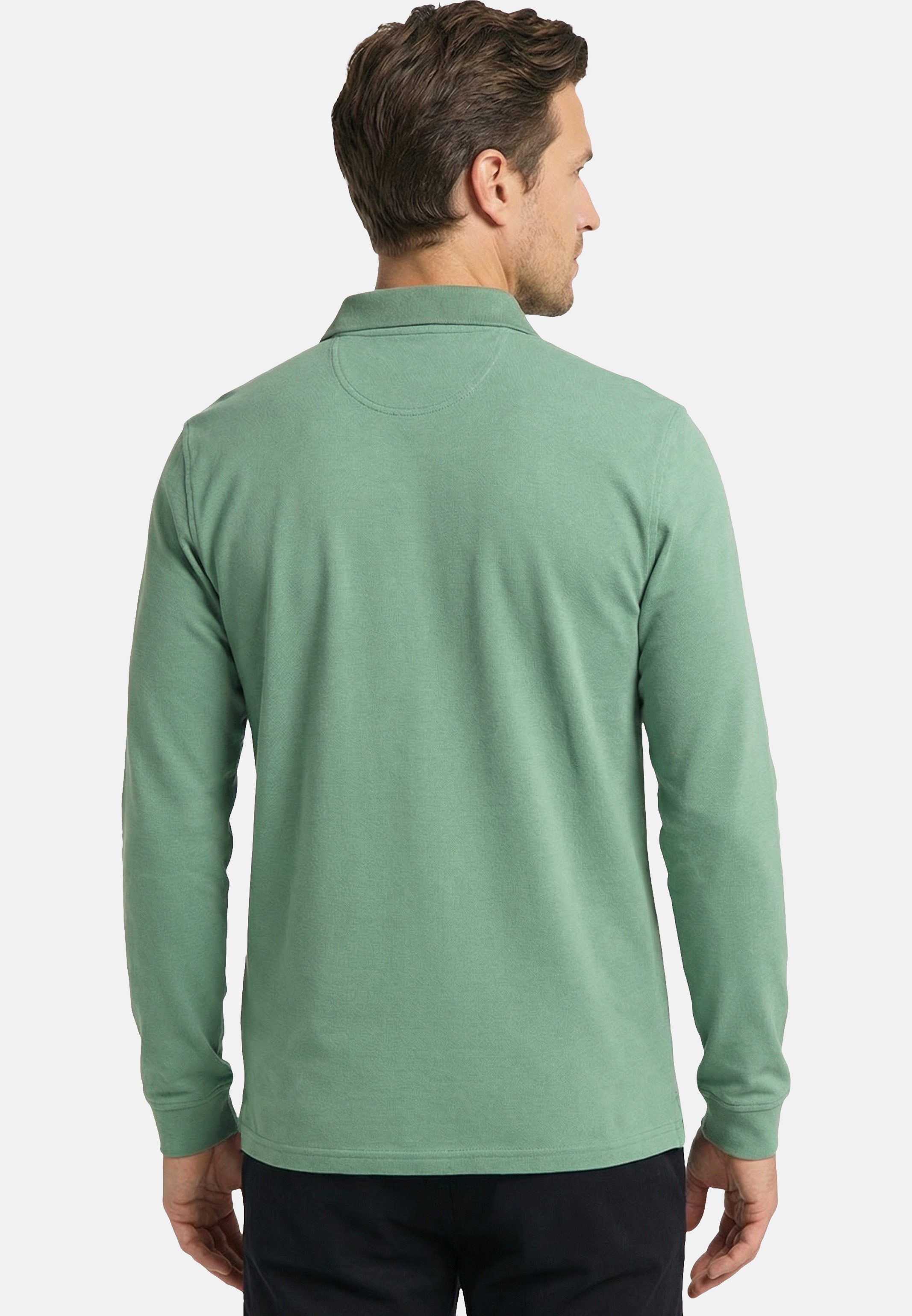 CASAMODA Langarm-Poloshirt 2er Pack Basic (Spar-Set, 2-tlg) Poloshirt - Baumwolle - Atmungsaktiv - Normale Passform