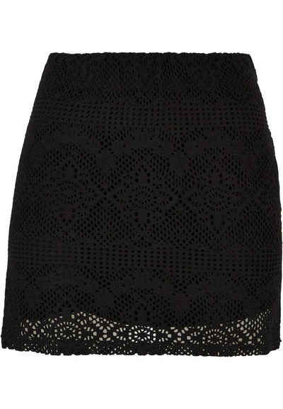 URBAN CLASSICS Jerseyrock Damen Ladies Crochet Lace Mini Skirt (1-tlg)