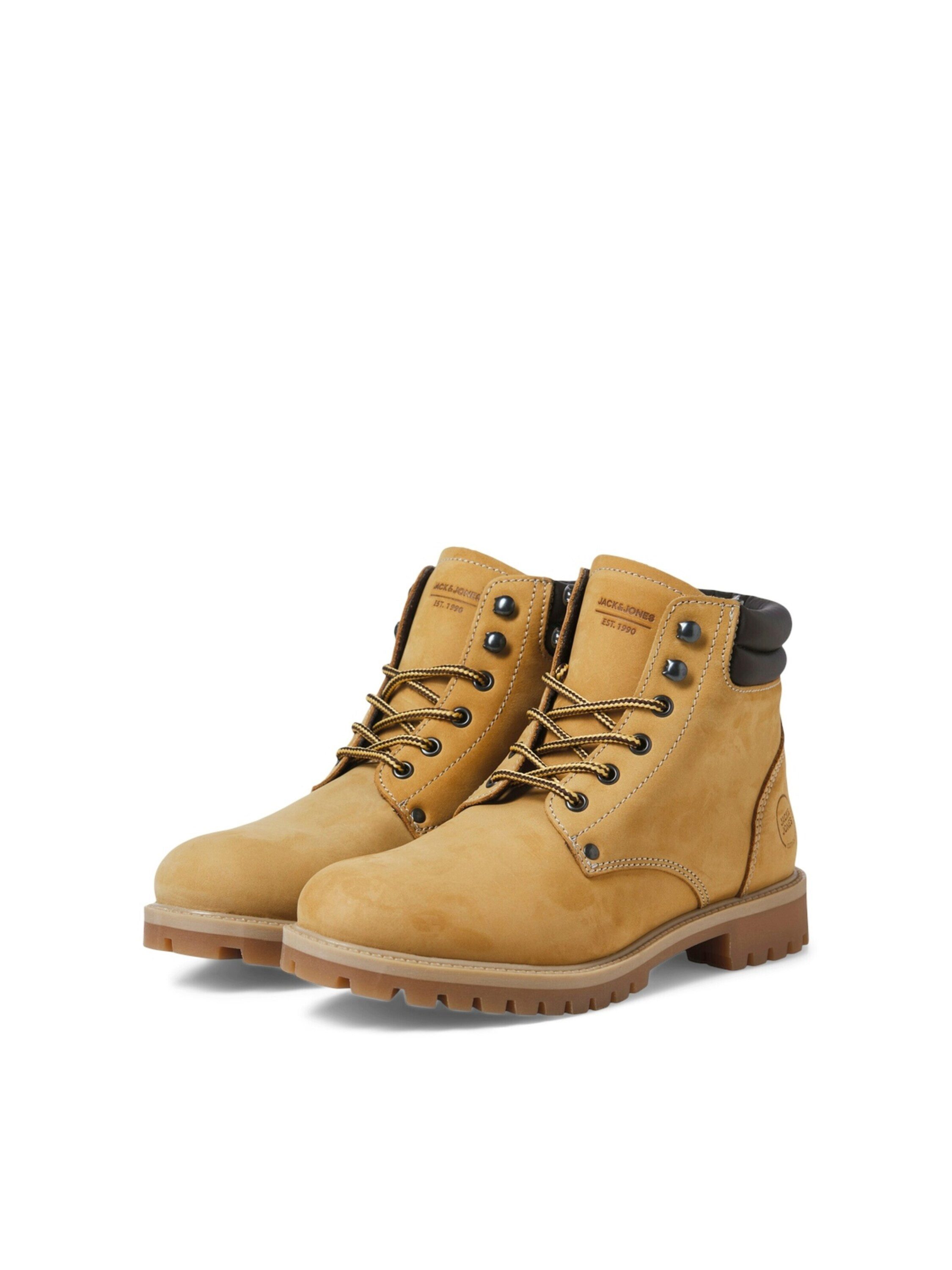 JACK & JONES Stivali Da Uomo Jfwstanton In Pelle, Antracite., 42 - 3