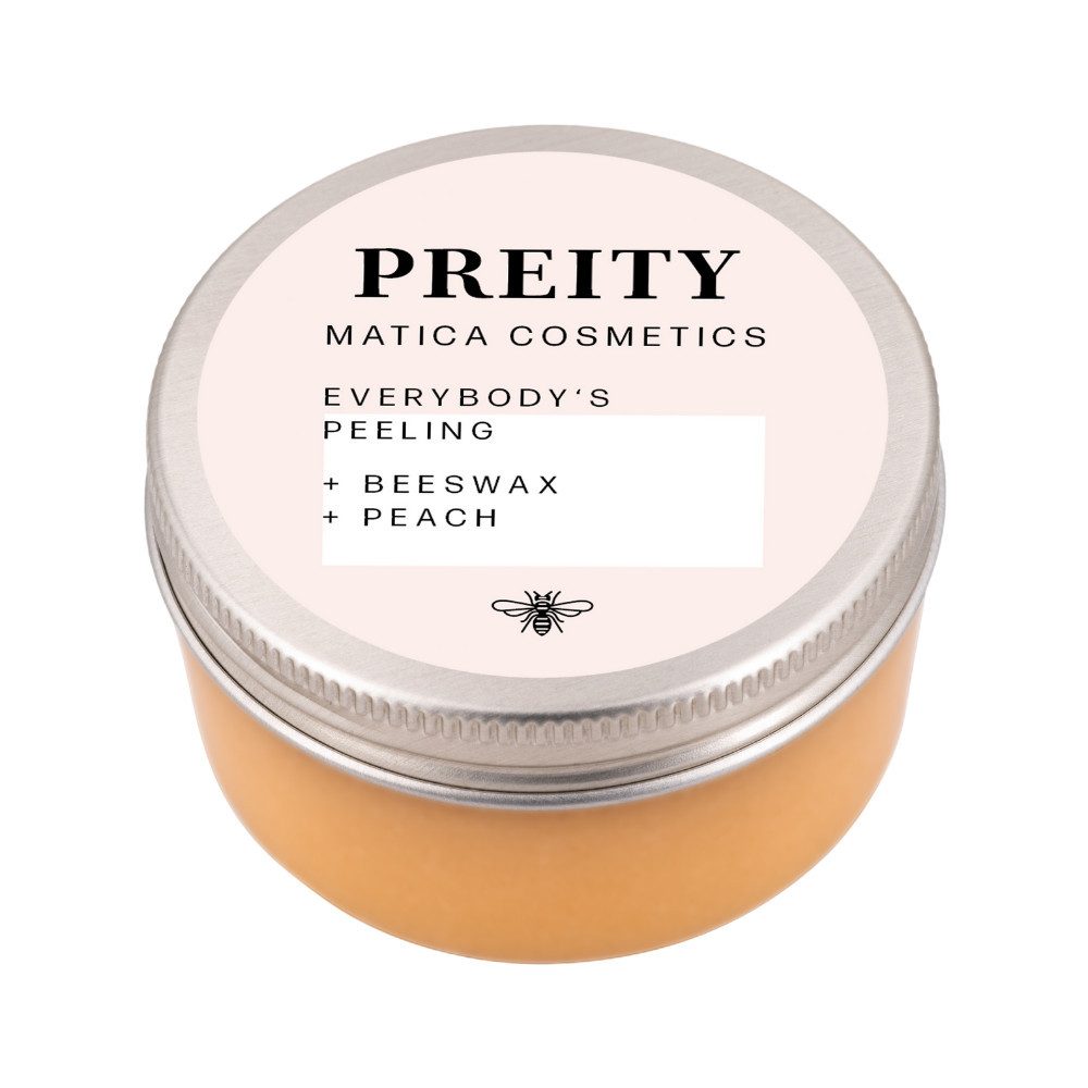 Matica Cosmetics Körperpeeling PREITY sanftes Fruchtpeeling mit Pflegewirkung 200 ml, 1-tlg., natürliches Peeling für Gesicht & Körper