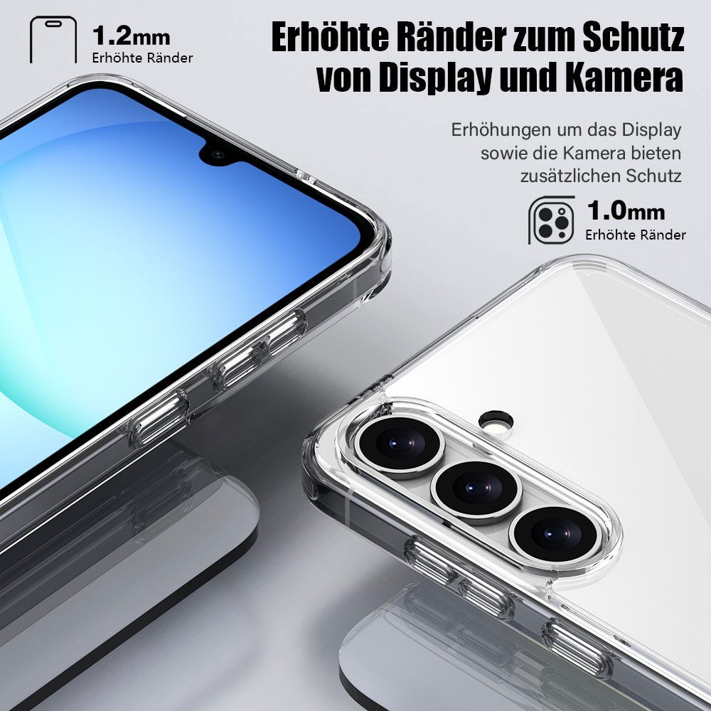 FITSU Handyhülle Transparentes Case für Samsung Galaxy 17 5G Schutzhülle 6,7 Zoll, Transparente Schutzhülle für Samsung Galaxy 17 5G Hybrid Case Cover