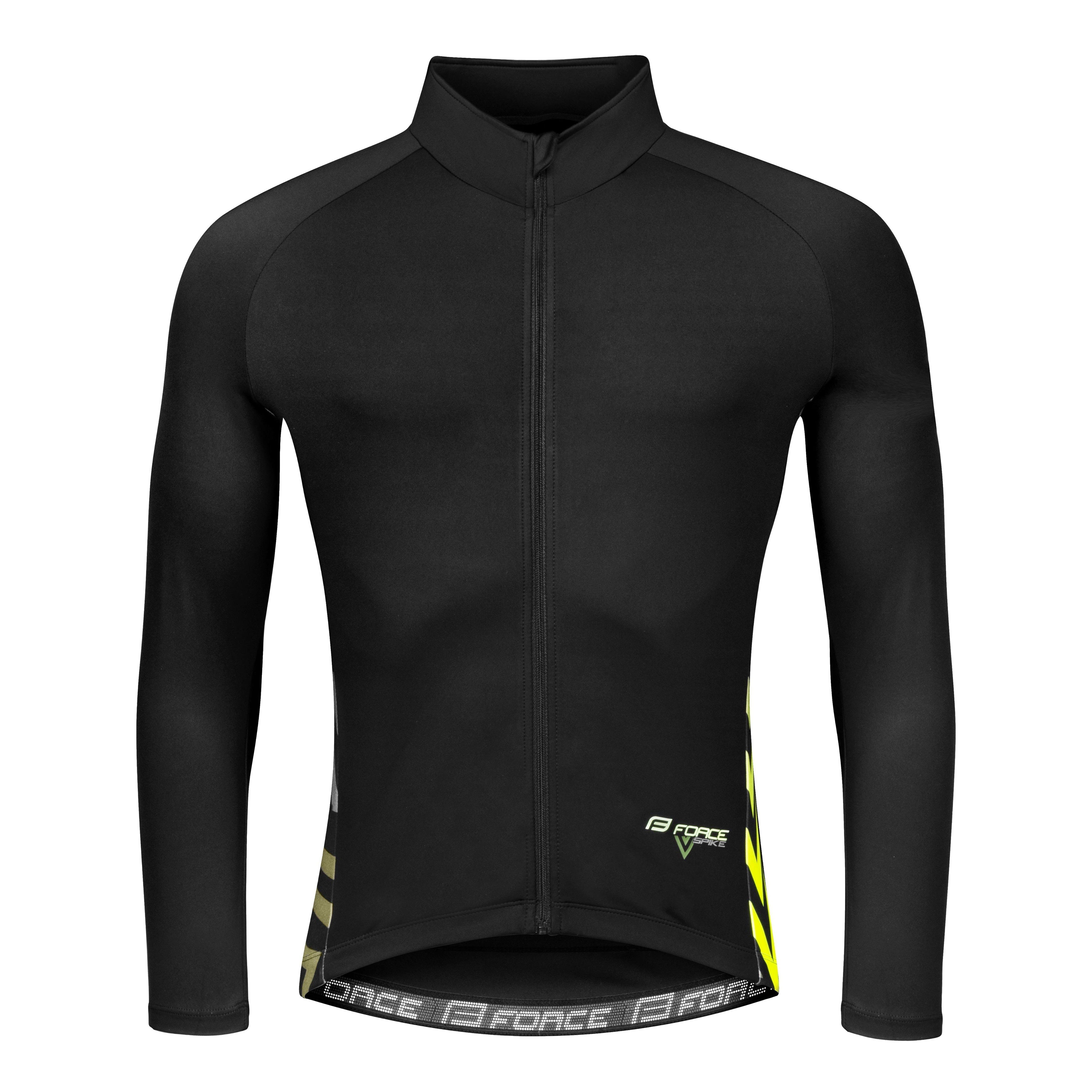 FORCE Radtrikot Jersey FORCE SPIKE Langarm +10 °C to +15 °C