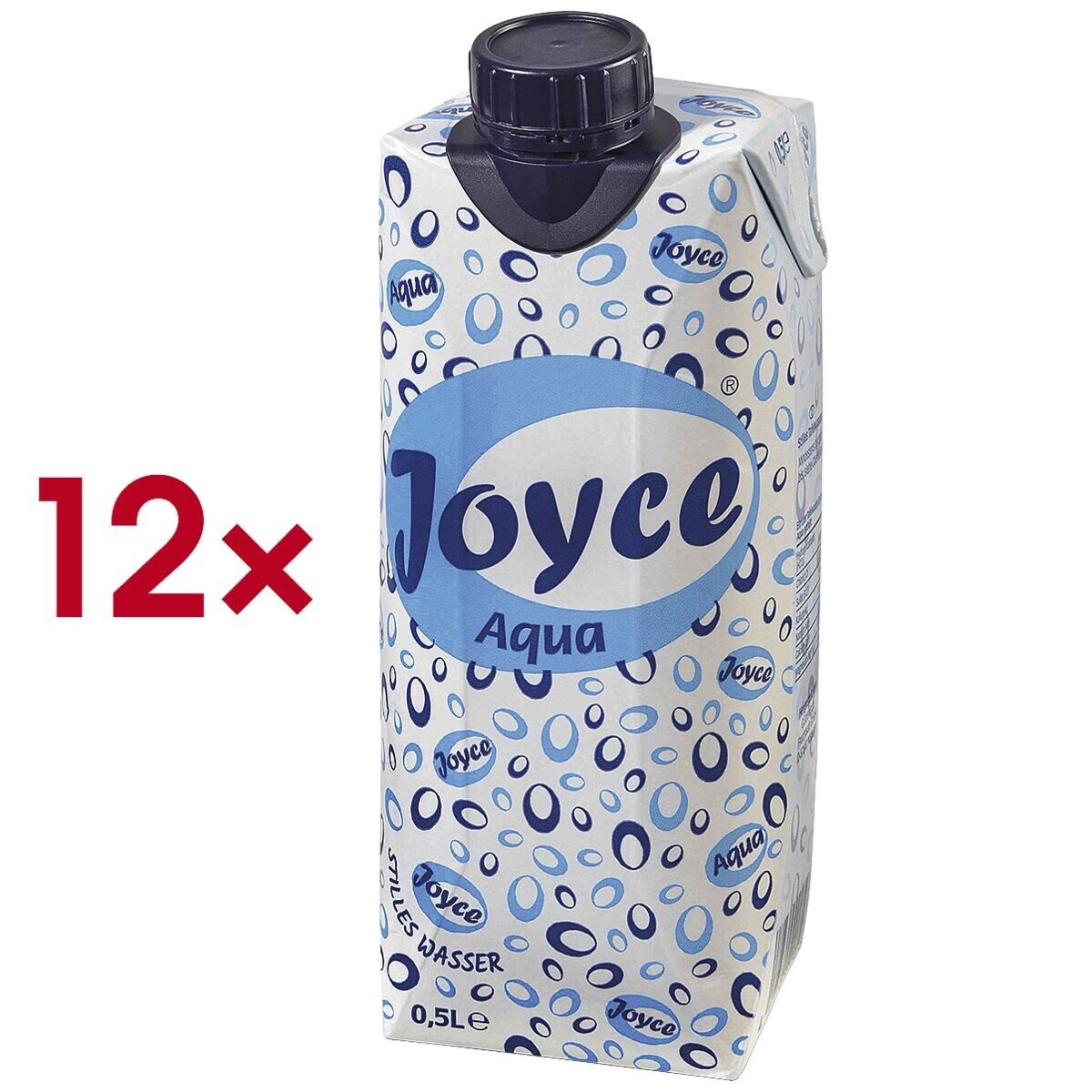Joyce Trinkwasser Aqua still, 12x 0,5 Liter, wiederverschließbar