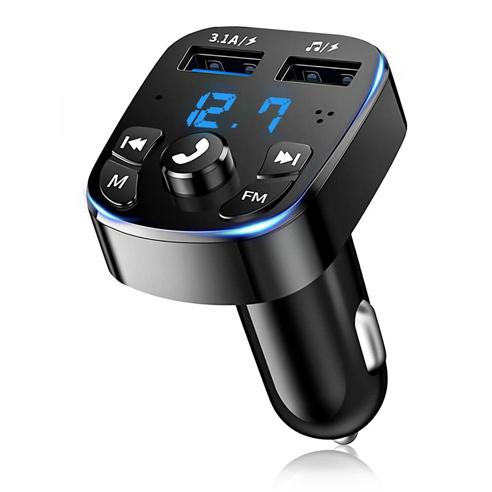 Zigarettenanzünder-Verteiler Auto Bluetooth 5.0 FM Transmitter Autoladegerät Zigarettenanzünder