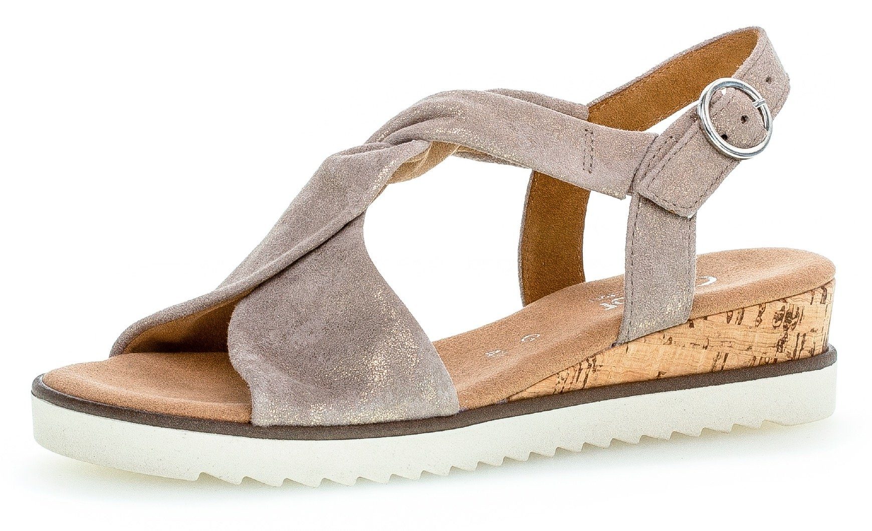 Gabor GENUA Keilsandalette, Sommerschuh, Sandale, Keilabsatz, günstig online kaufen