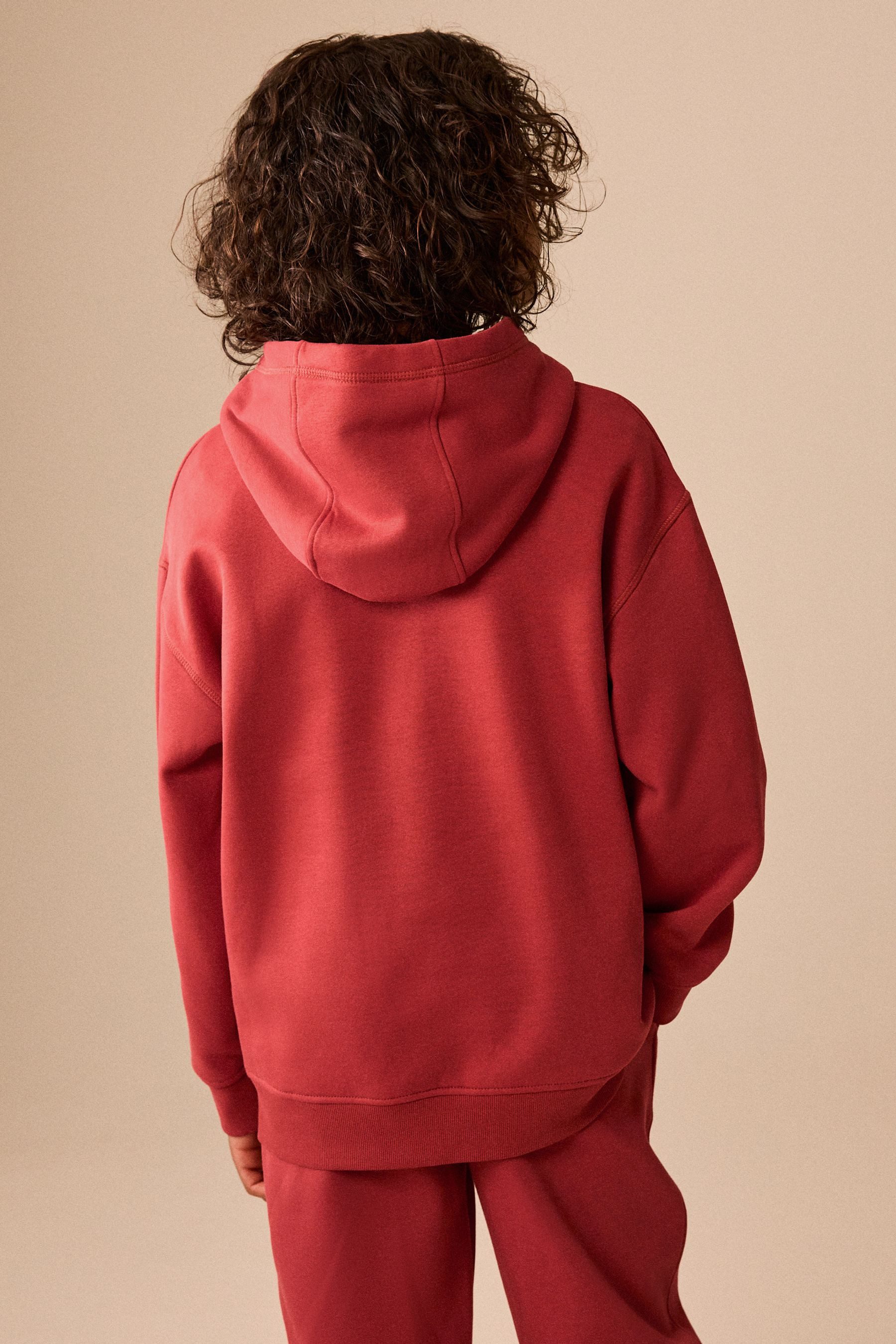 Next Hoodie Einfarbiges Jersey-Hoodie (1-tlg) – Bild 2 von 5