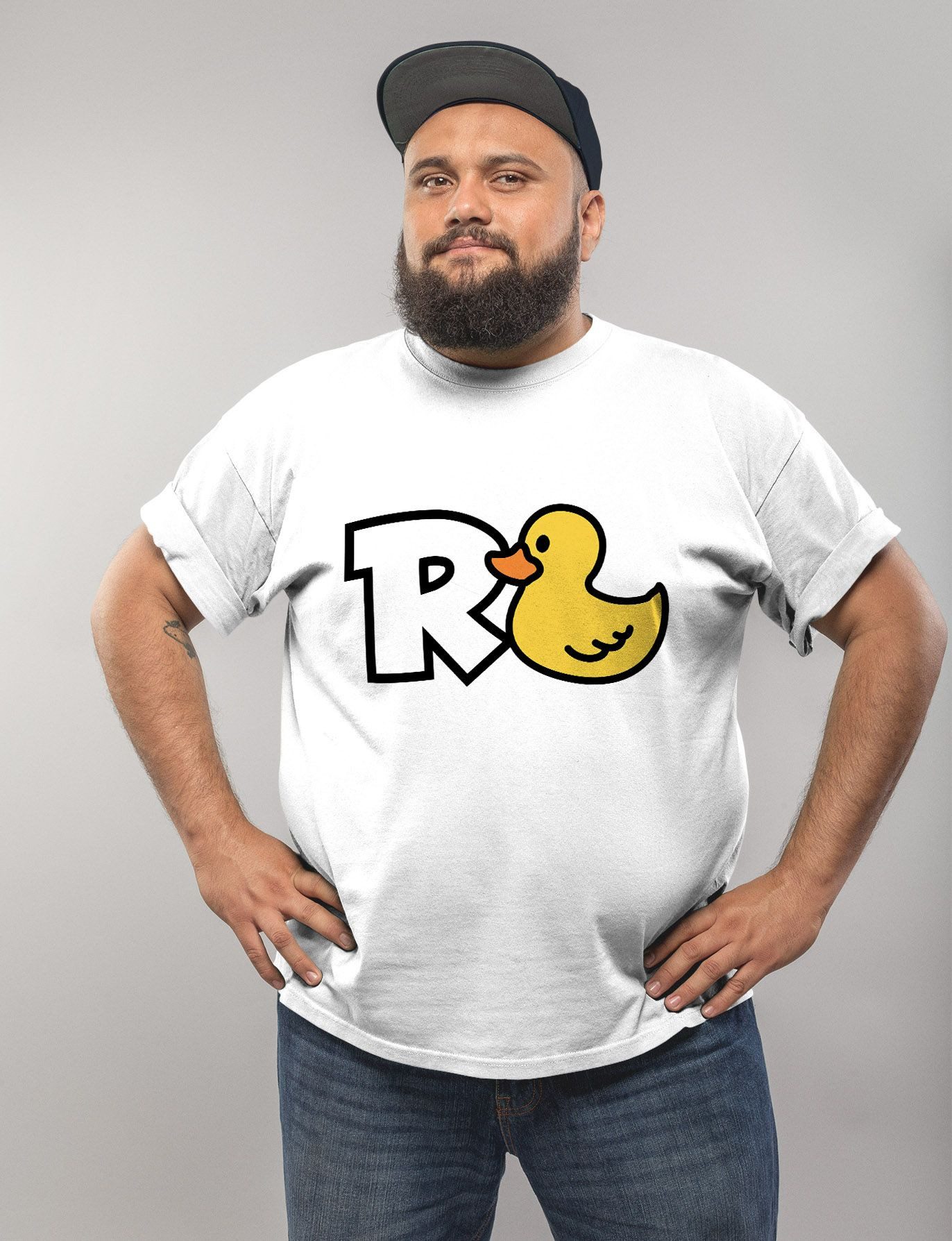 MoonWorks Print-Shirt Herren T-Shirt für Rentner Motiv Ente lustiges Geschenk zur Rente mit Print