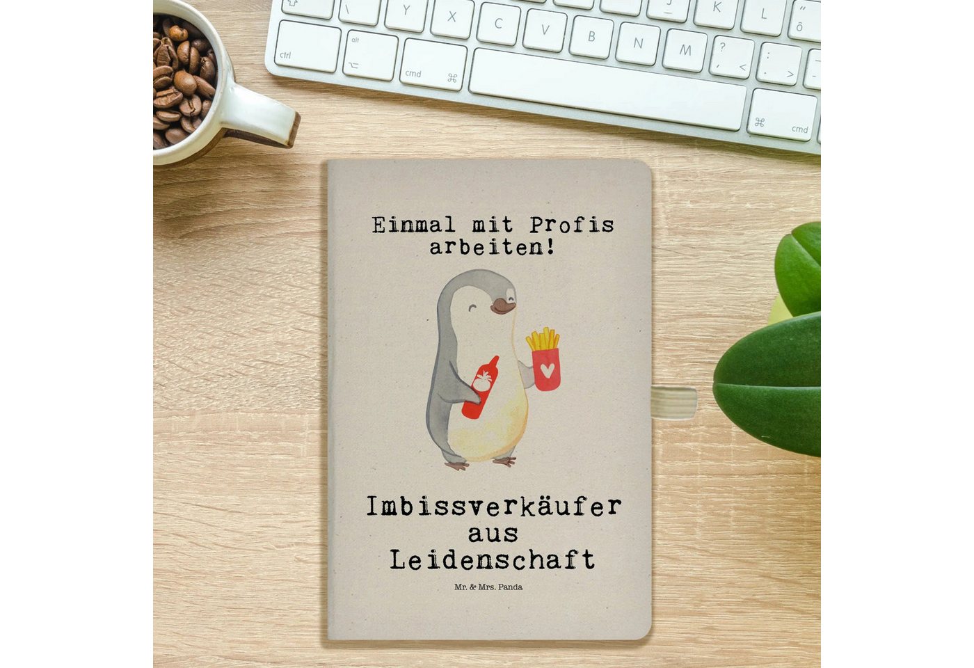 Thumbnail - Mr. & Mrs. Panda Notizbuch Imbissverkäufer Leidenschaft - Transparent - Geschenk, A5 Notizbuch N Mr. & Mrs. Panda, Inspi...