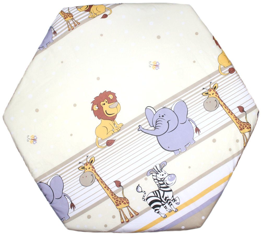 Spannbettlaken Baby Kinder 6-eck Laufgitter Laufstall Matratze 105x120cm