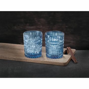 Nachtmann Tumbler-Glas Ethno2er Set Vintage Blue 304 ml, Kristallglas