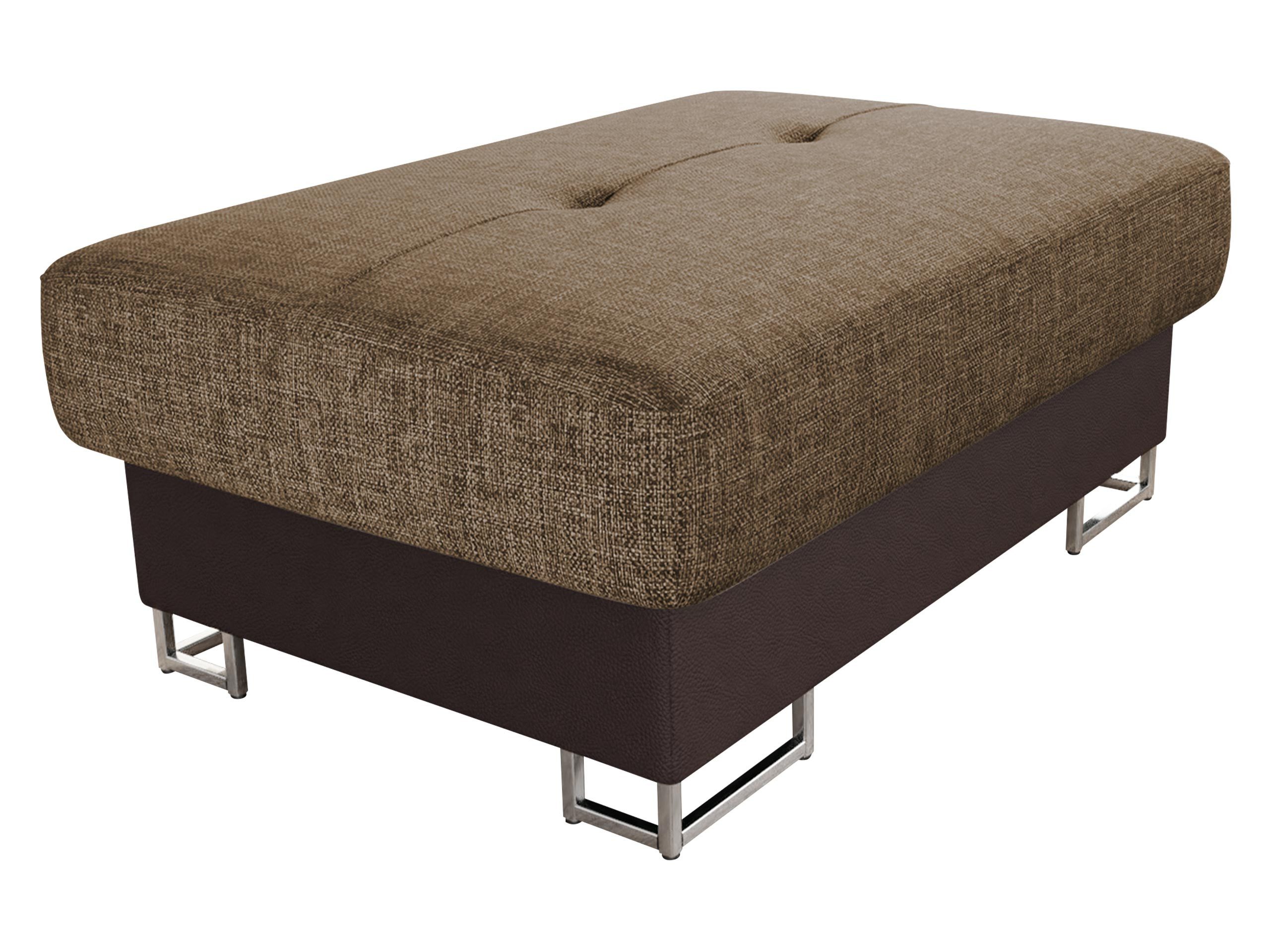 MIRJAN24 Polsterhocker Cotere, Metallfüße in der Farbe Silber (Höhe: 9 cm)