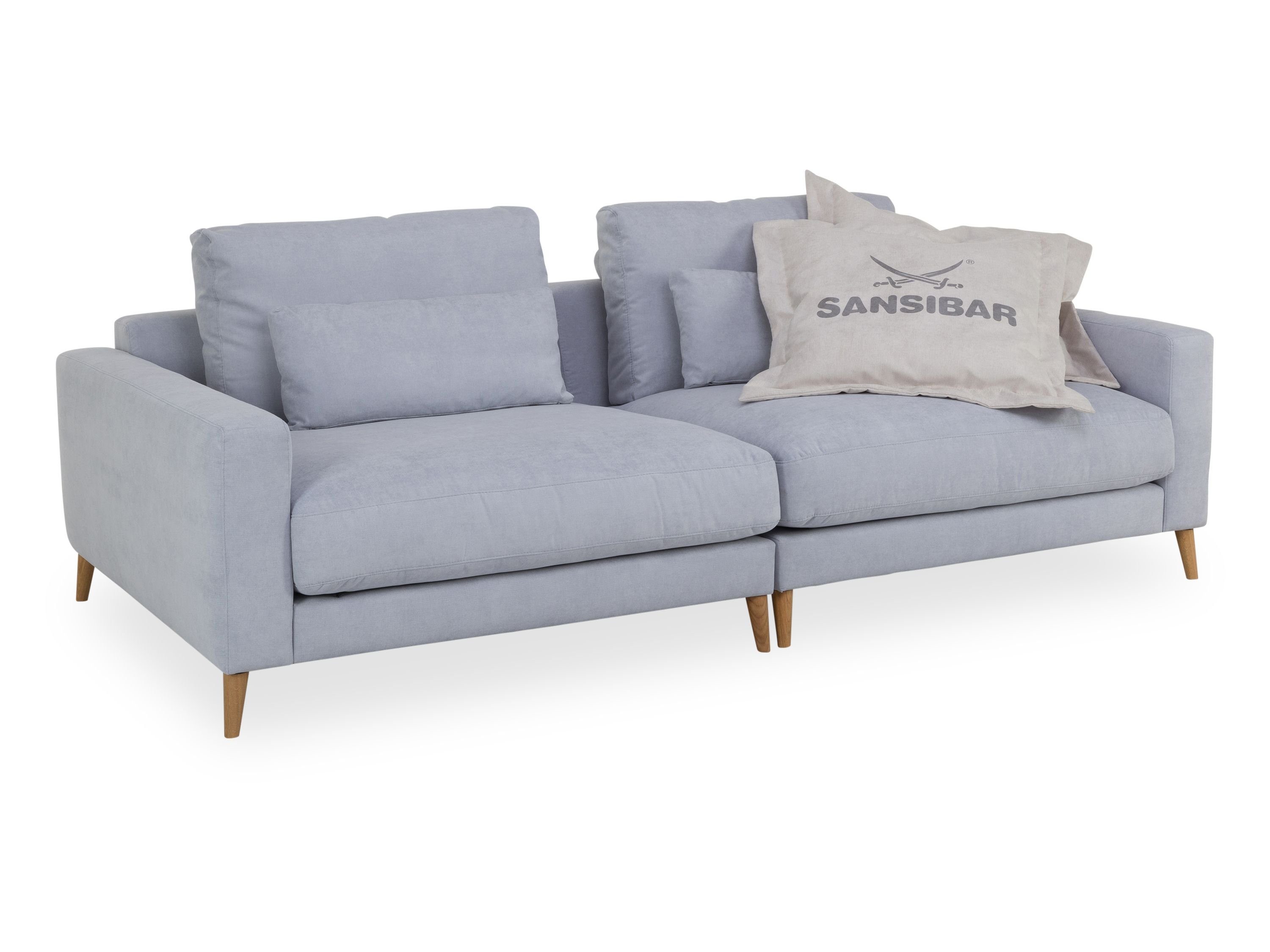 SANSIBAR Living Sofa Sofa, Sofa 3 Sitzer SANSIBAR RÖMÖ (BHT 232x84x125 cm)  BHT 232x84x125 cm blau
