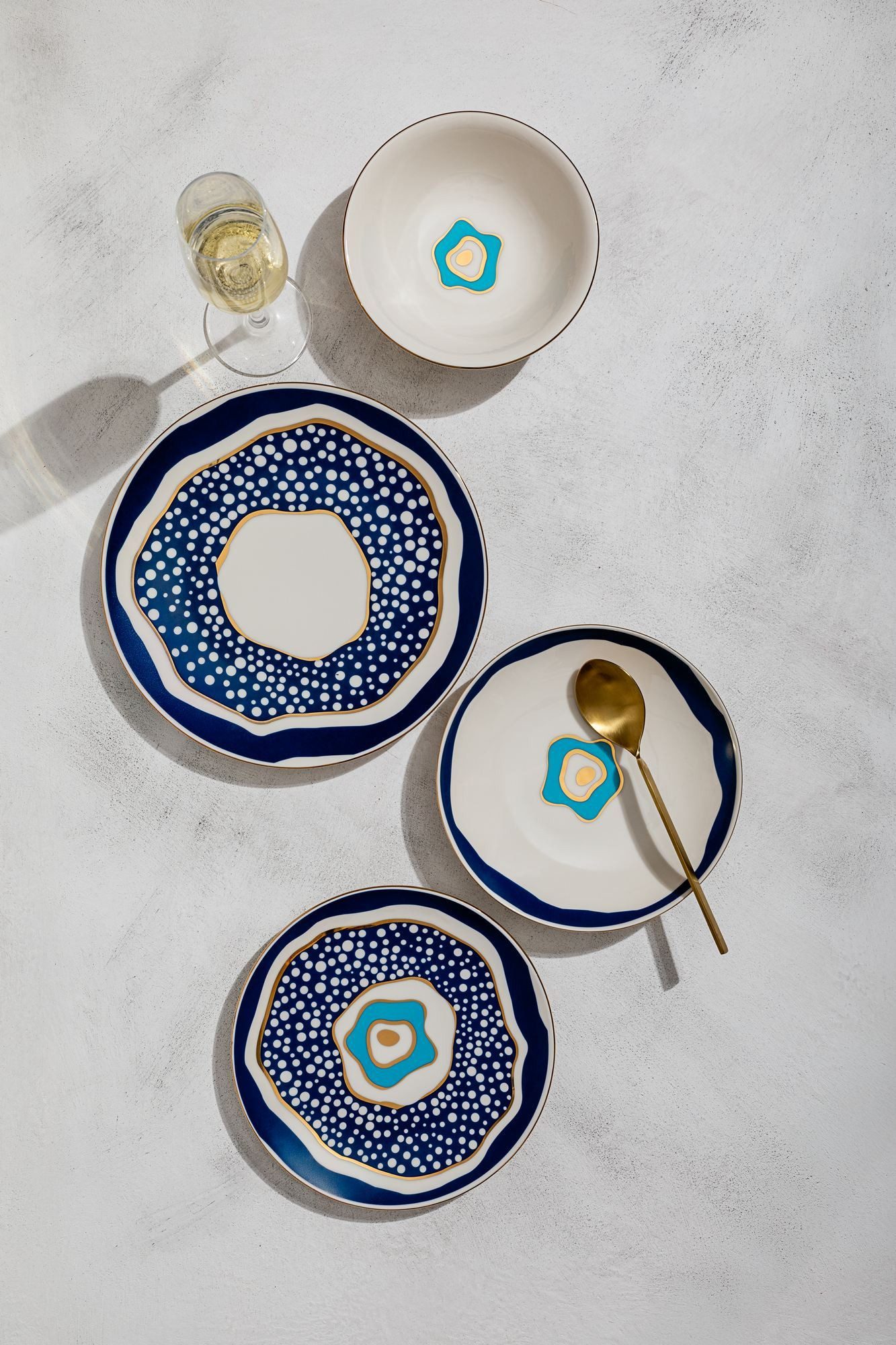 Hermia Concept Geschirr-Set Pavo (24-tlg), 6 Personen, Porzellan, 24-teiliges Set