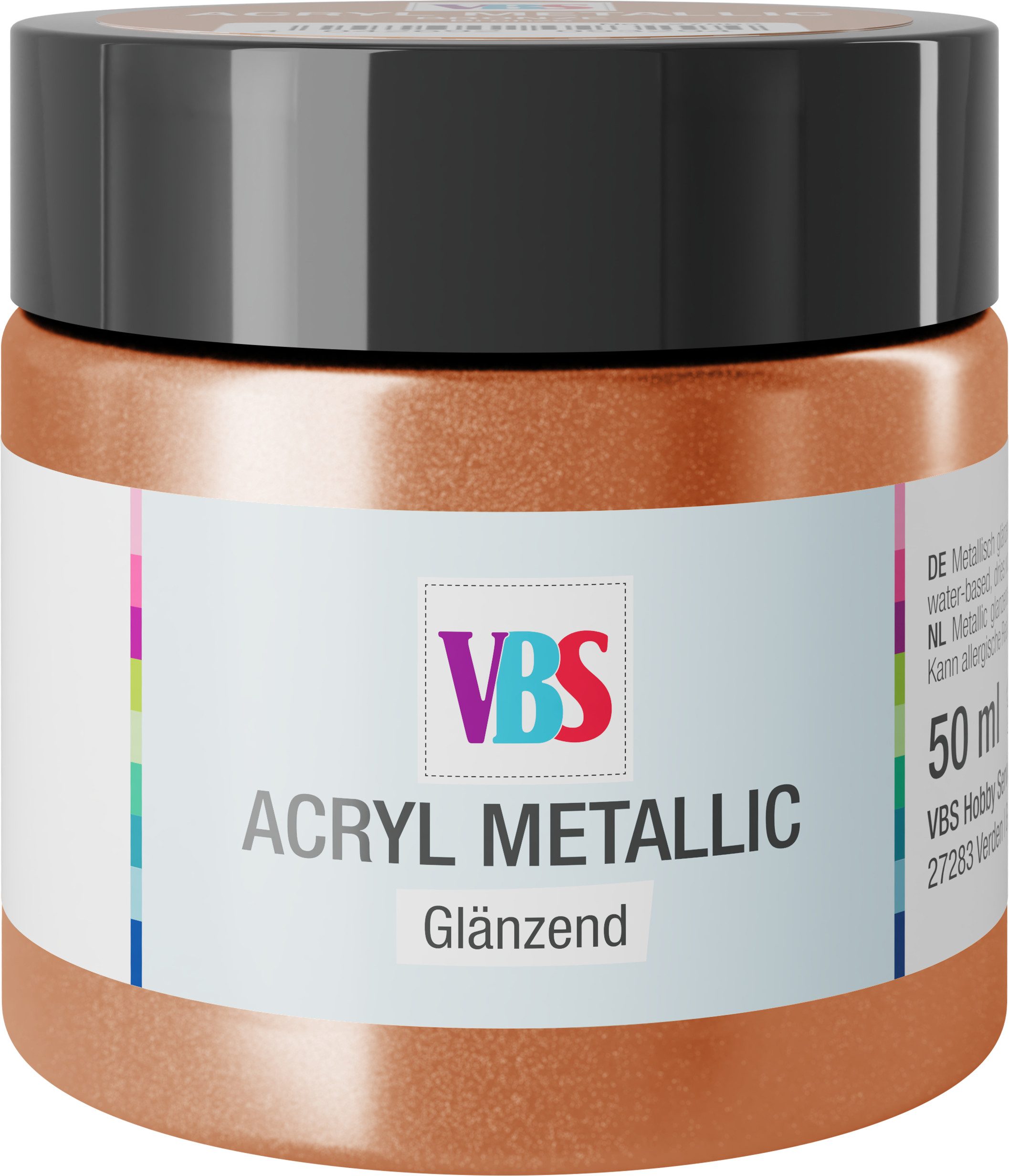 VBS Acrylfarbe Acryl Metallic, 50ml