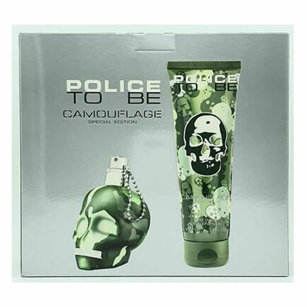 Police To Be Duschgel Camouflage Eau De Toilete Spray 40ml Set 2 Artikel