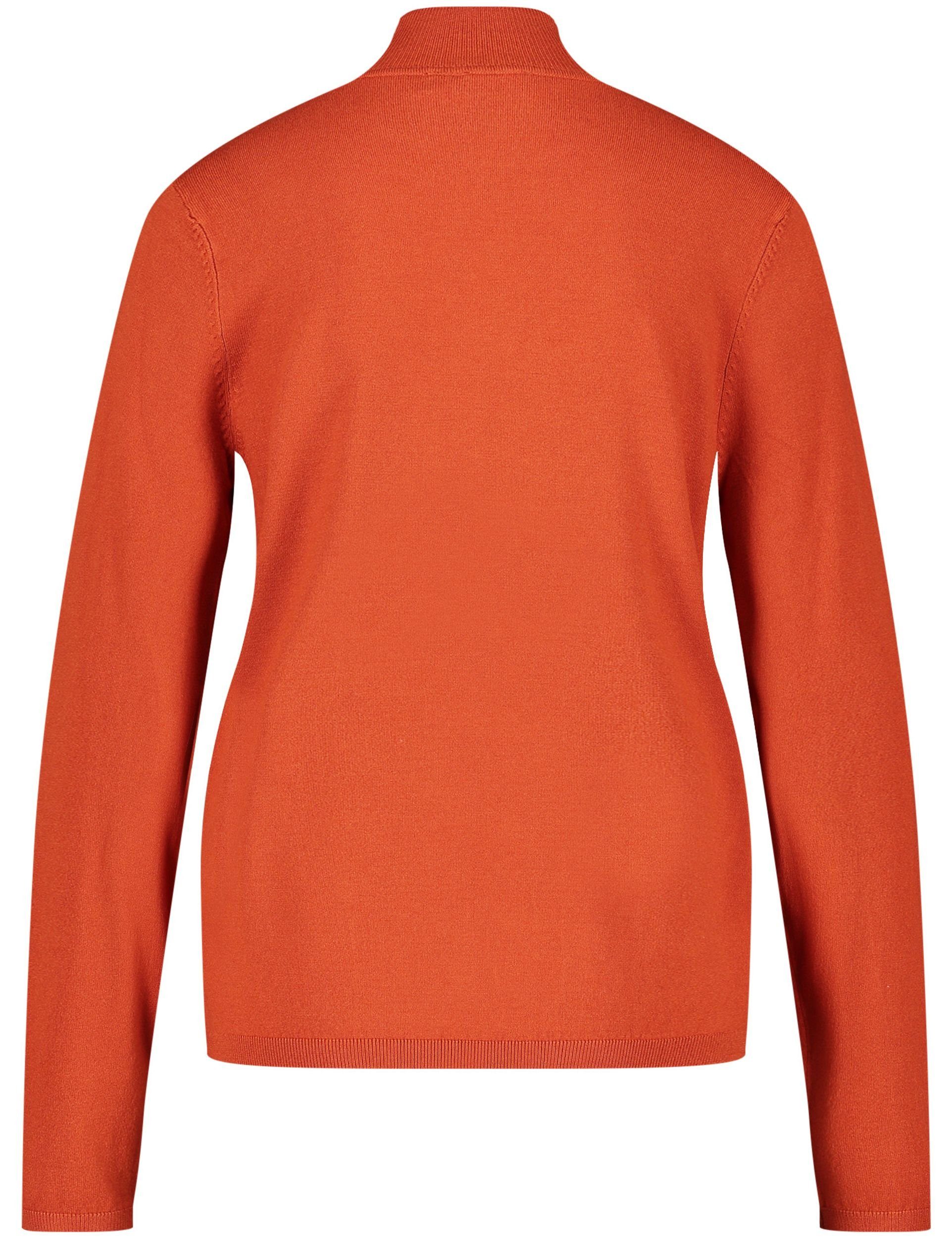 WEBER mit aus GERRY red Pullover mars Feinstrick Kapuzenpullover Turtleneck