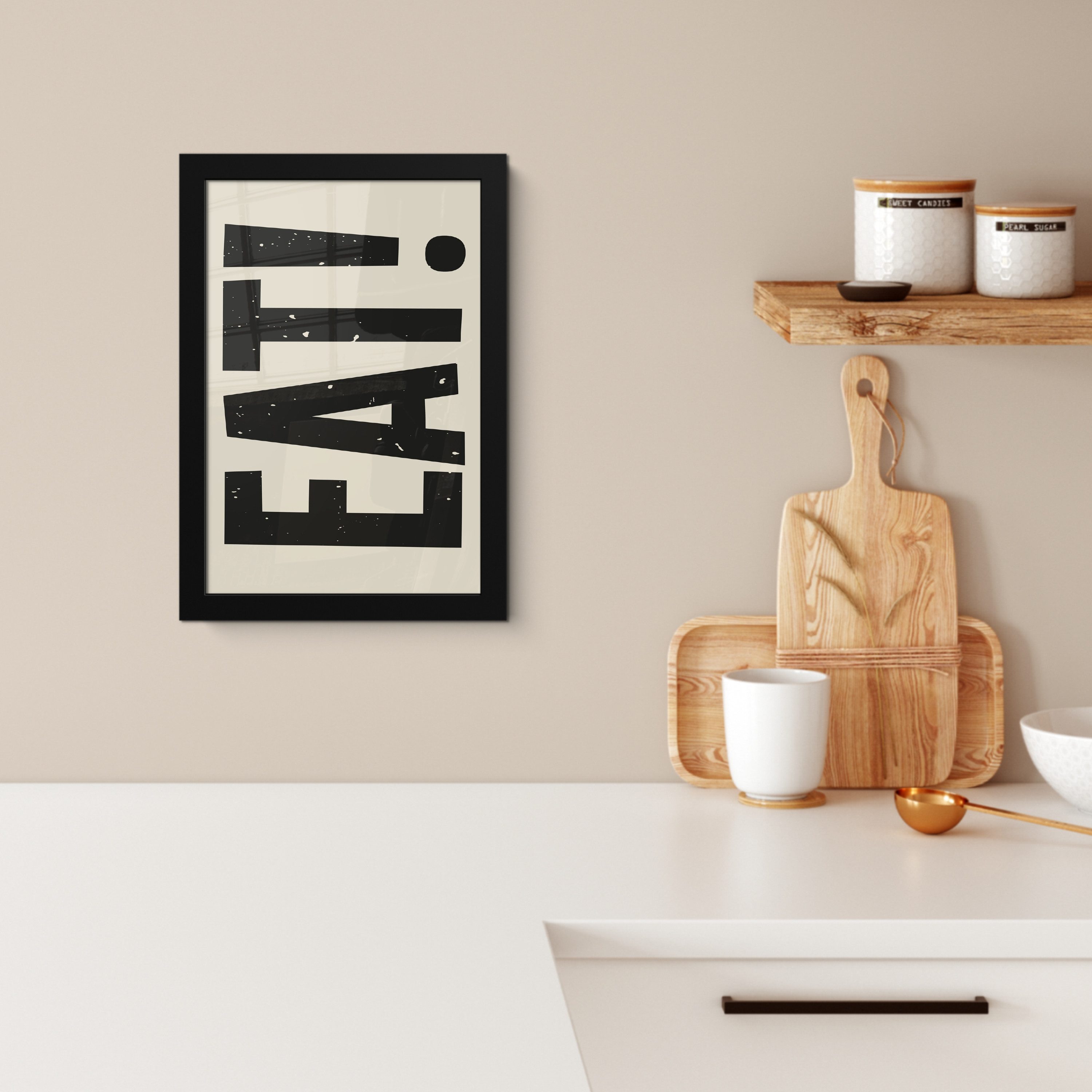 MuchoWow Poster Lebensmittel - Schwarz - günstig online kaufen