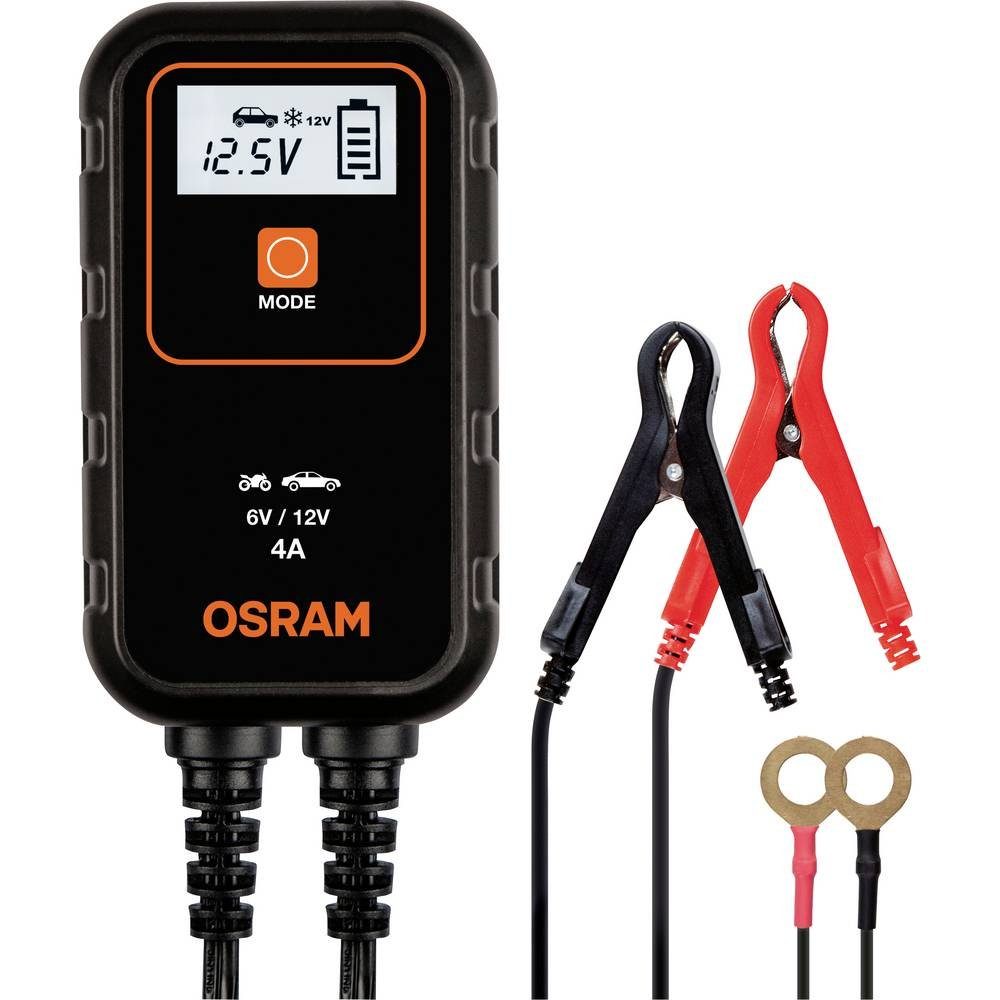 Osram Intelligentes Ladegerät BATTERYcharge 904 Autobatterie-Ladegerät (Akkutest, Auffrischen, Regenerieren, Batterieprüfung)