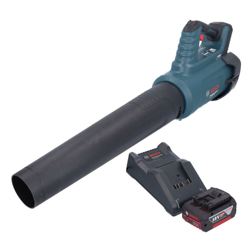 Bosch Professional Akku-Laubbläser GBL 18V-750 Professional Akku Gebläse 18 V BITURBO Brushless + 1x