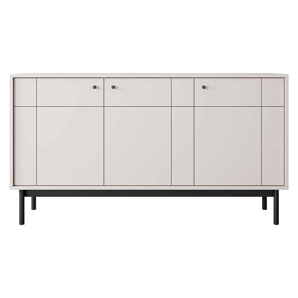 Lomadox Sideboard JANTAR-160, in kaschmir, schwarzen günstig online kaufen