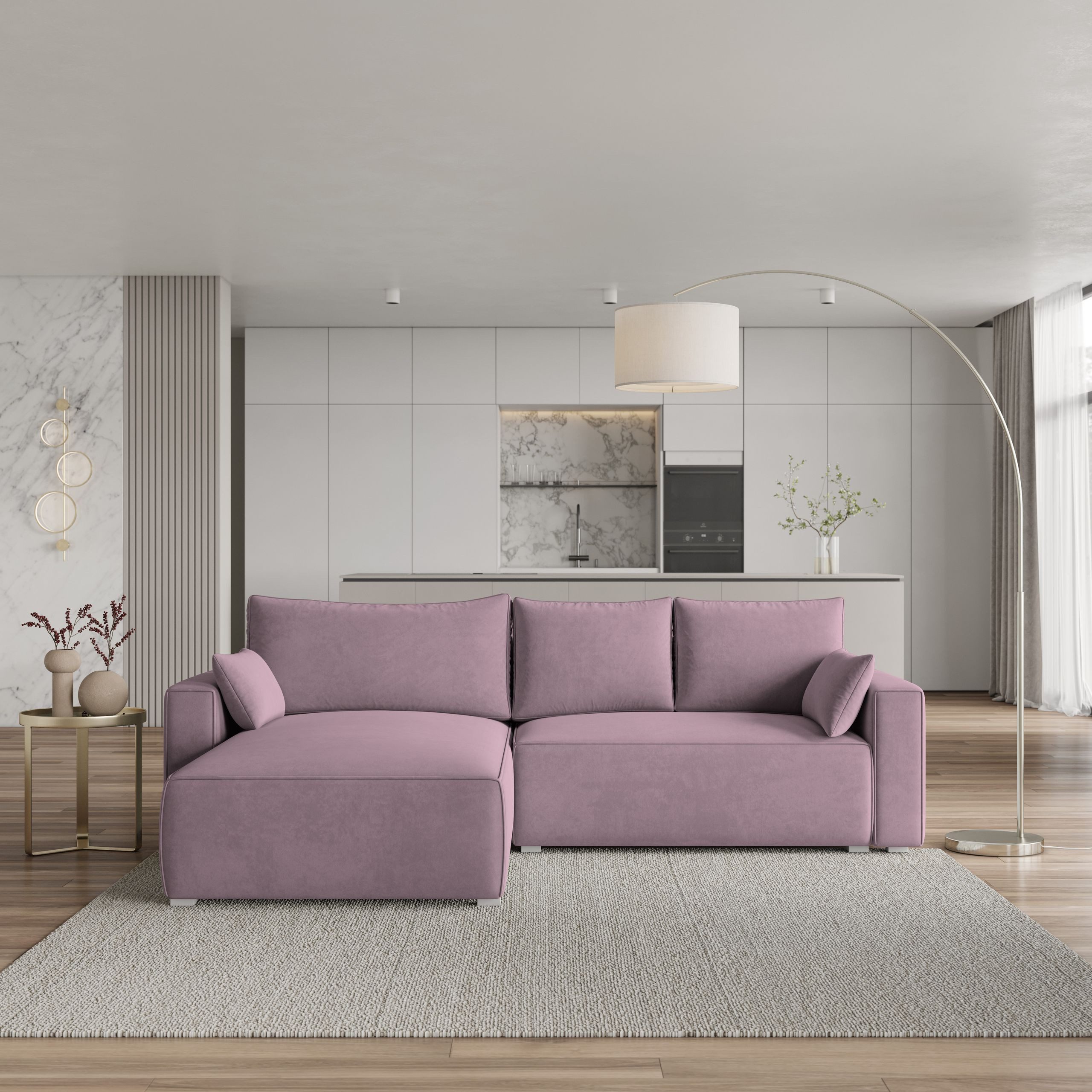 Masseno Ecksofa FORIL mit Schlaffunktion L-Form, günstig online kaufen