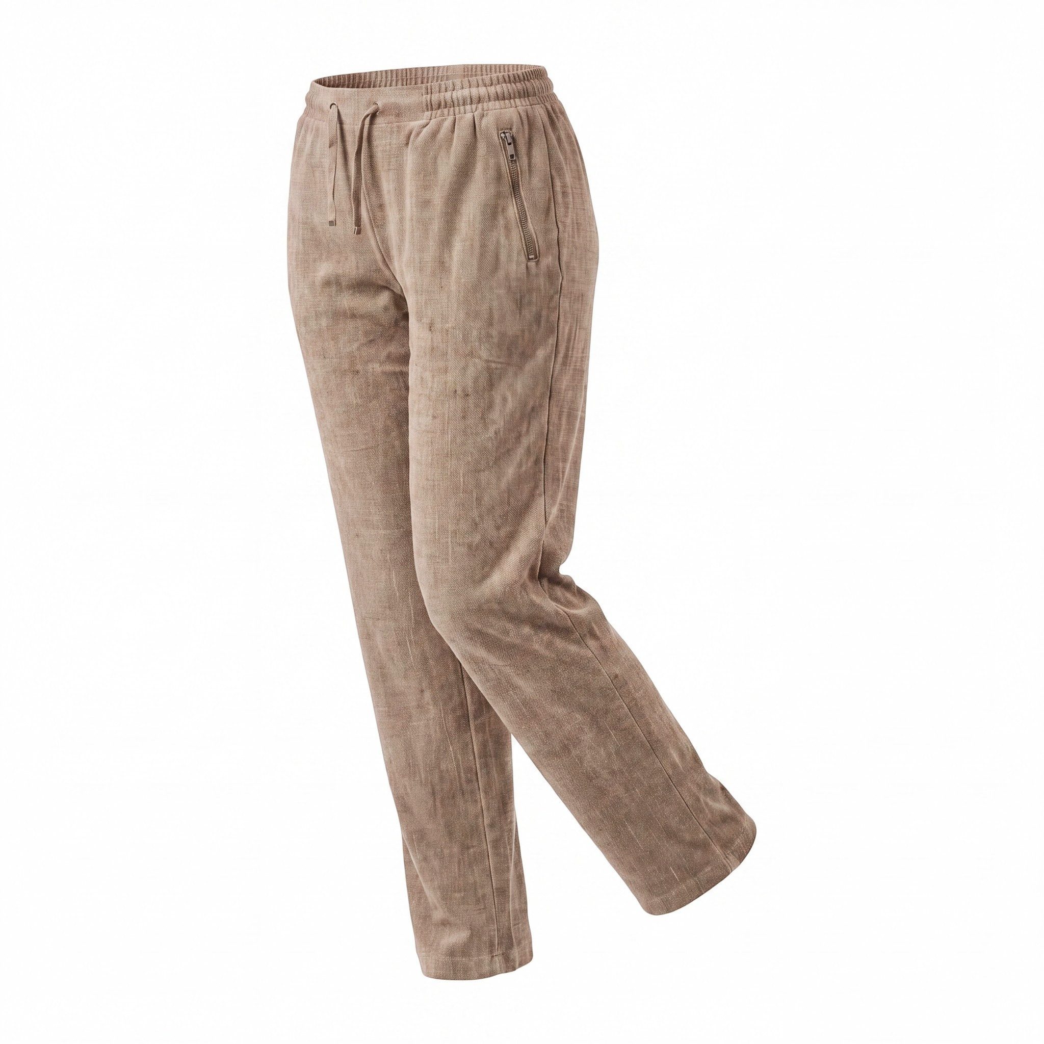 OriginalYou Schlupfhose Damen Freizeithose Samt Velours Stoffhose Straight Leg Kurzgröße Straight Leg, samtig weich