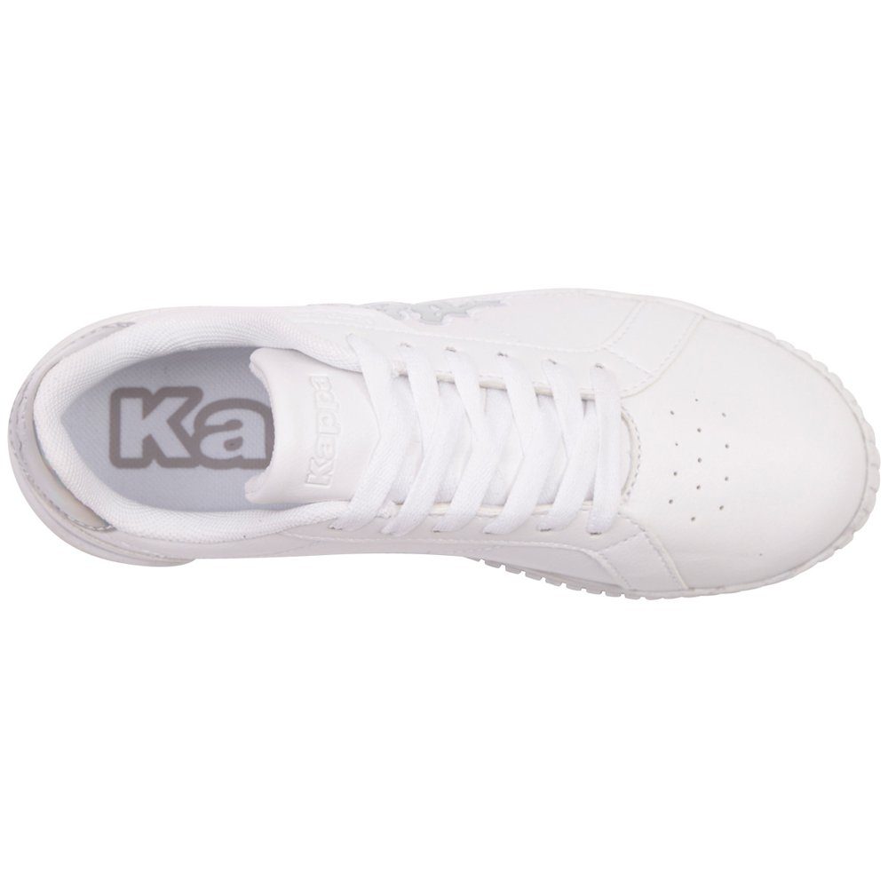 - white-multi Sneaker Kappa Details mit irrisierenden