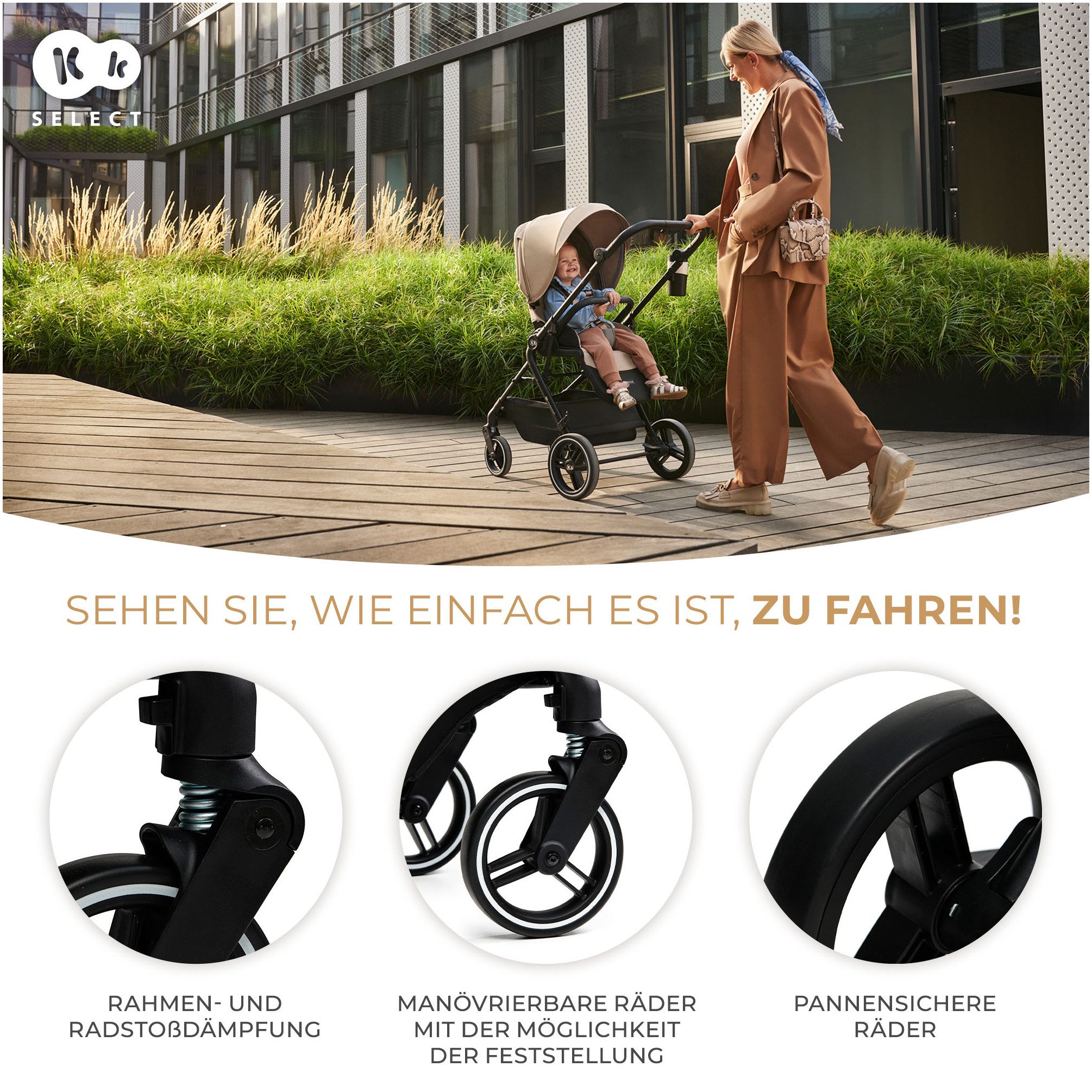 Kinderkraft Kombi-Kinderwagen YOXI 2IN1, (Set)