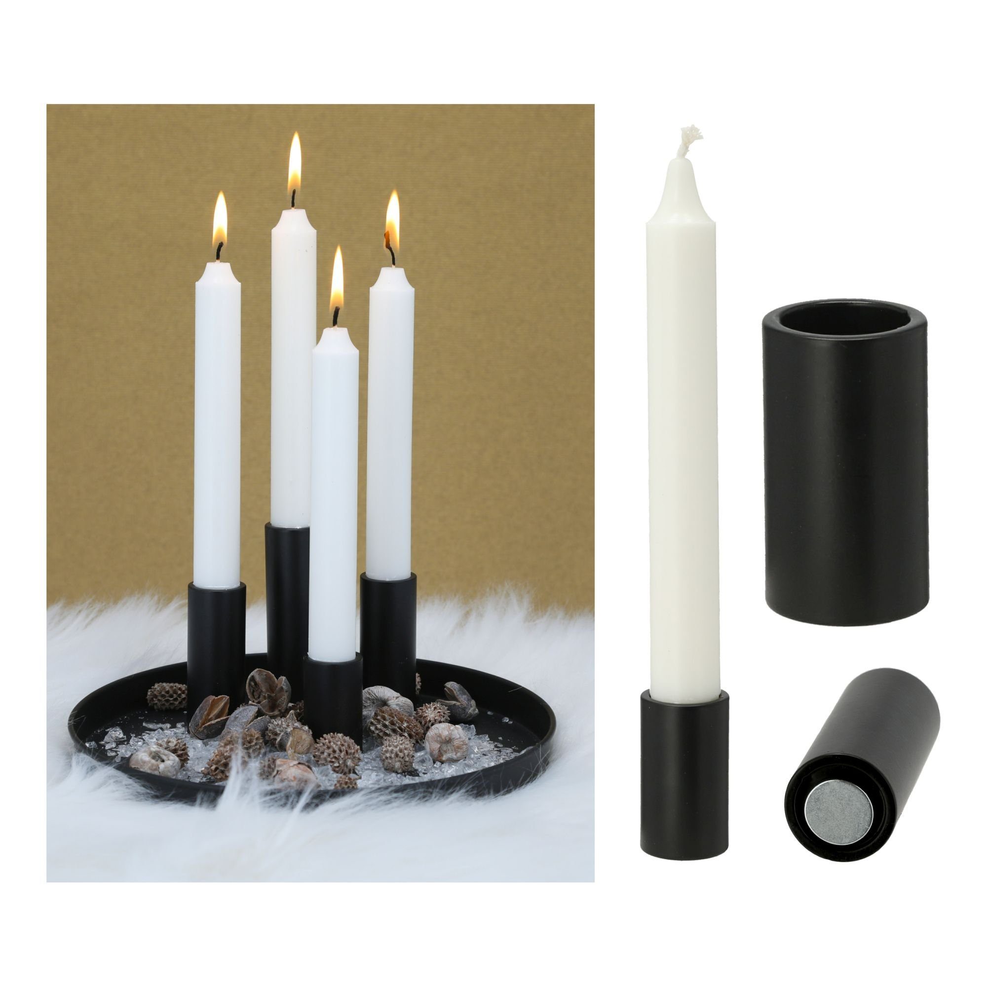 Novaliv Standkerzenhalter - (Spar-Set, 2 St), Stabkerzenhalter günstig online kaufen