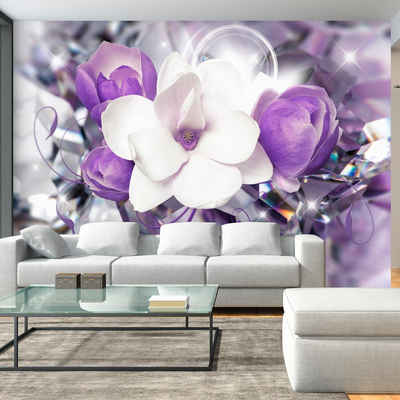 KUNSTLOFT Vliestapete Purple Empress 4x2.8 m, halb-matt, lichtbeständige Design Tapete