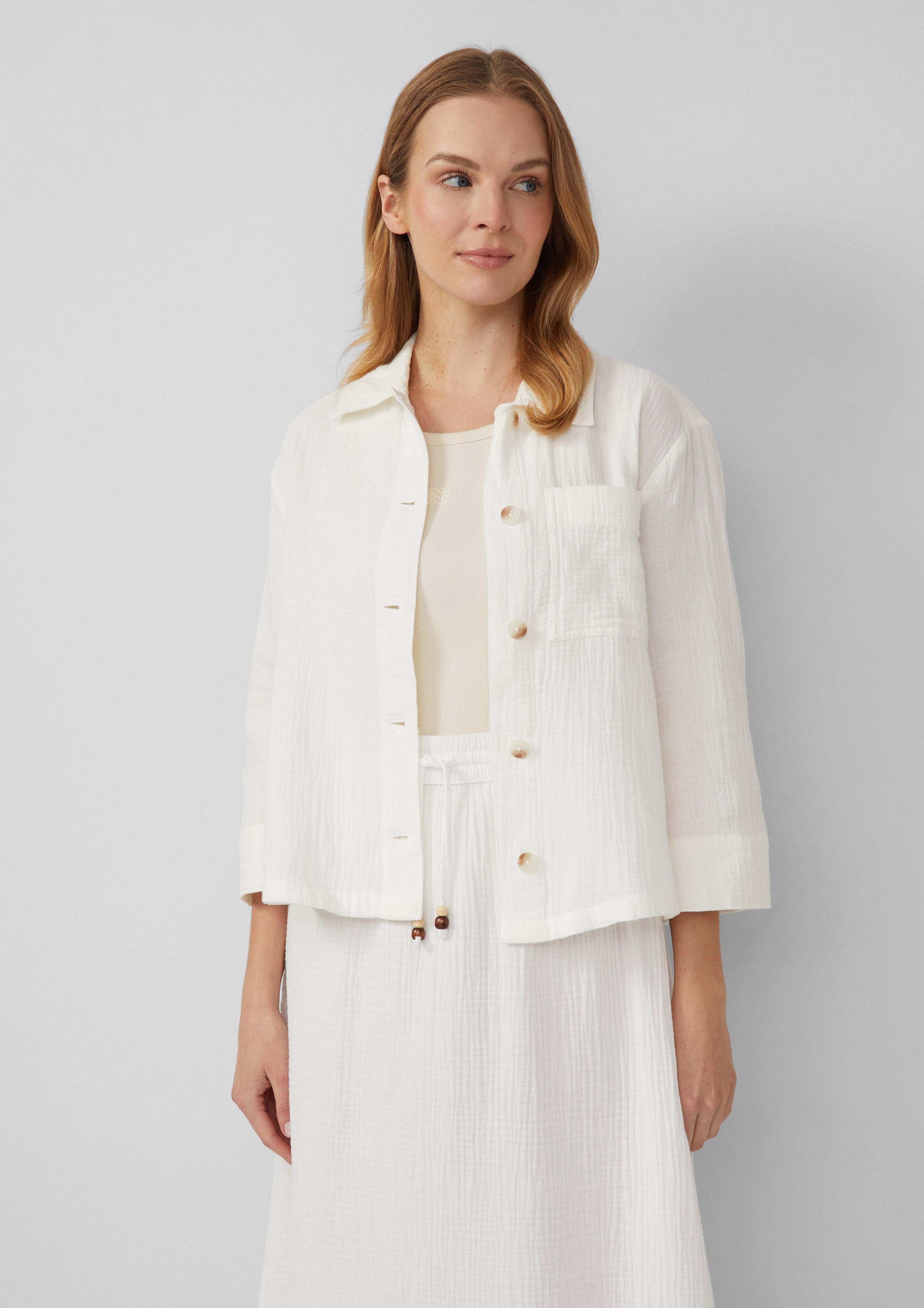 s.Oliver Funktionsjacke Blusen-Overshirt aus Musselin günstig online kaufen