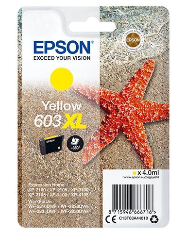 Epson Epson Singlepack Yellow 603XL Ink Tintenpatrone gelb