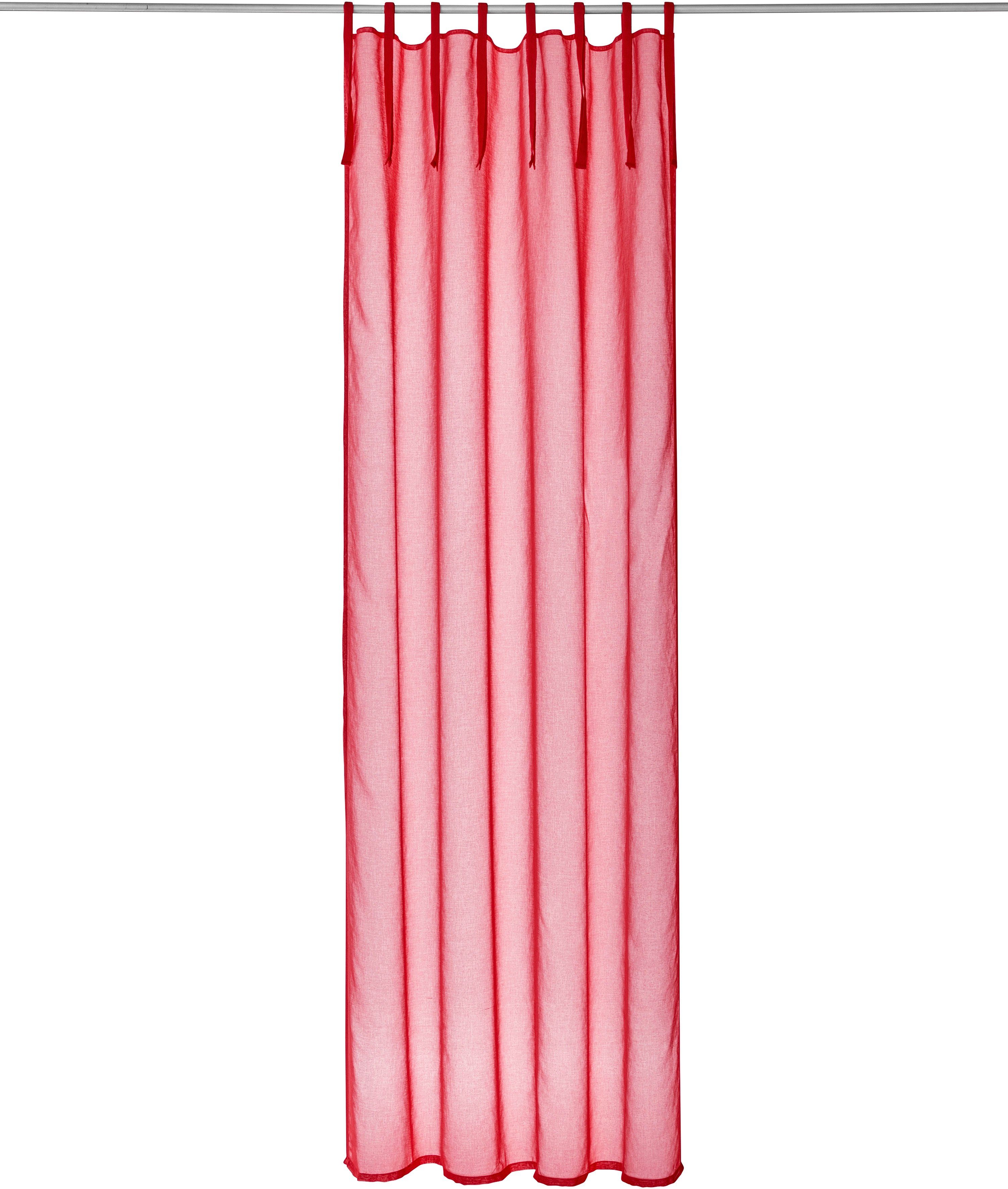 my home Gardine TENDER (1 St), Bindebänder, transparent, transparent, Leine günstig online kaufen