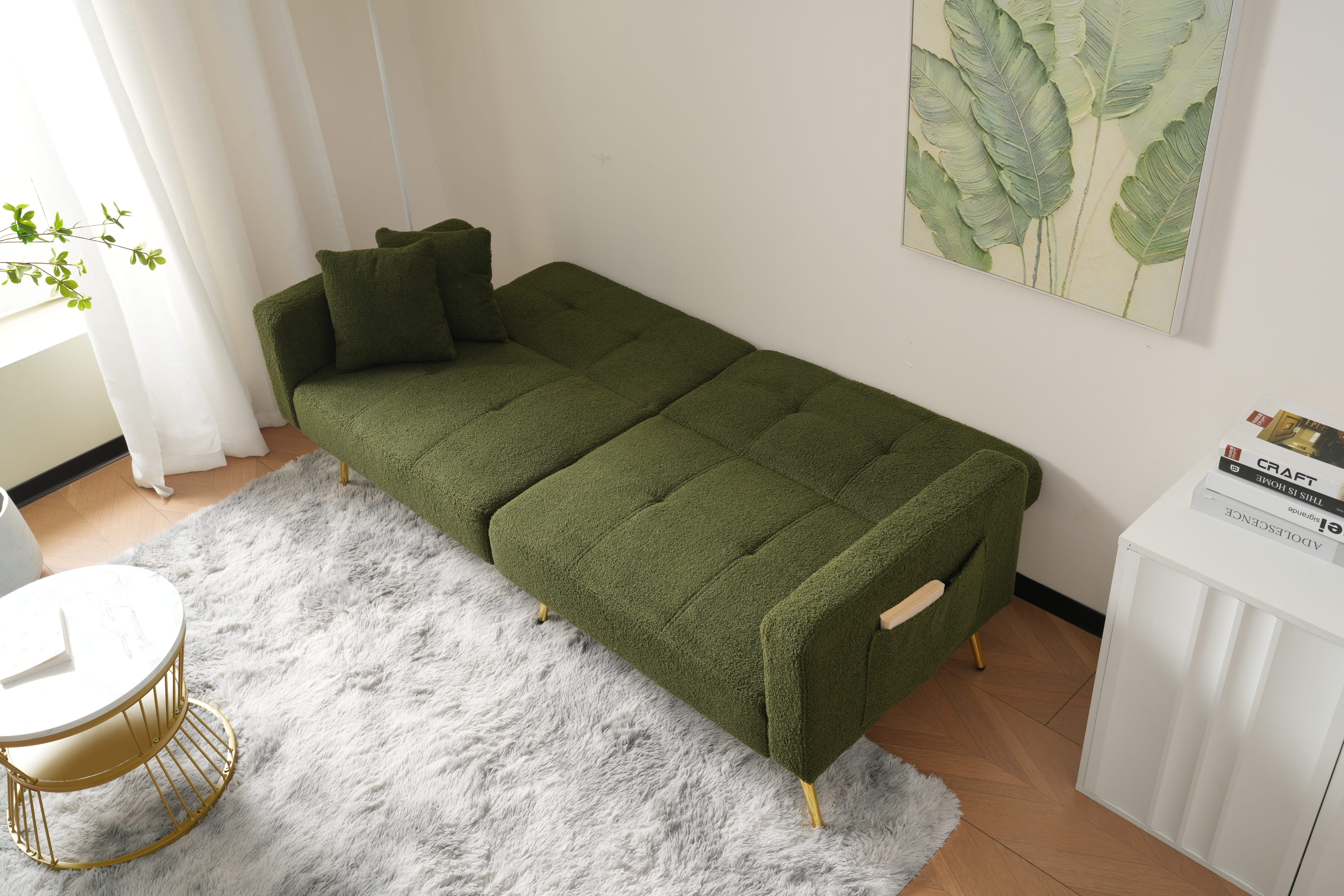 STILVORA Schlafsofa Zweisitzer Schlafsofa verstellbarem Winkel Ecksofa mit günstig online kaufen