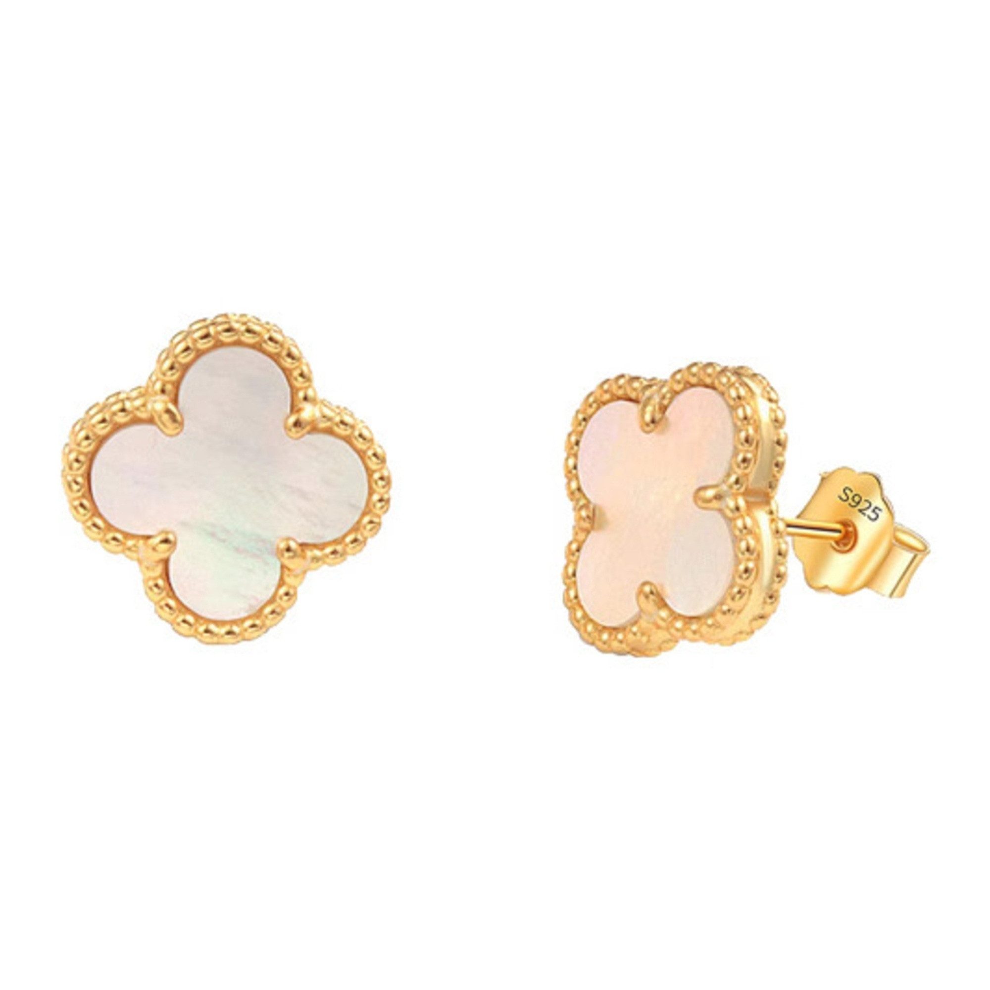 ROUGEMONT Paar Ohrstecker Kleeblatt Ohrstecker Glücksbringer Ohrstecker 925 günstig online kaufen